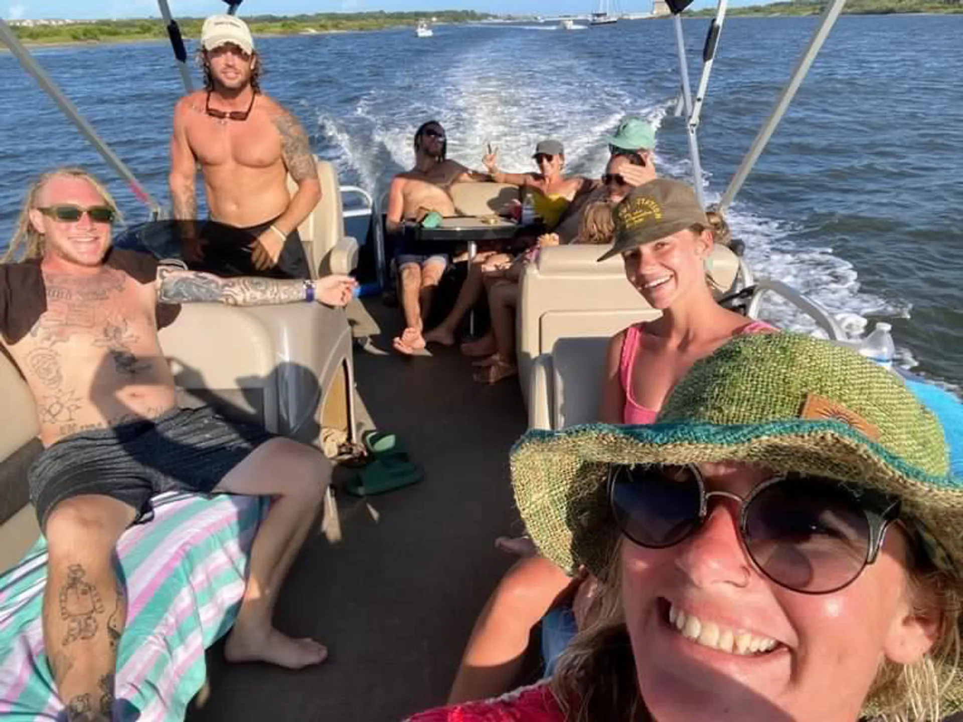 Private charter,bachelorette,family,bachelor,friends,dolphins, sunsets