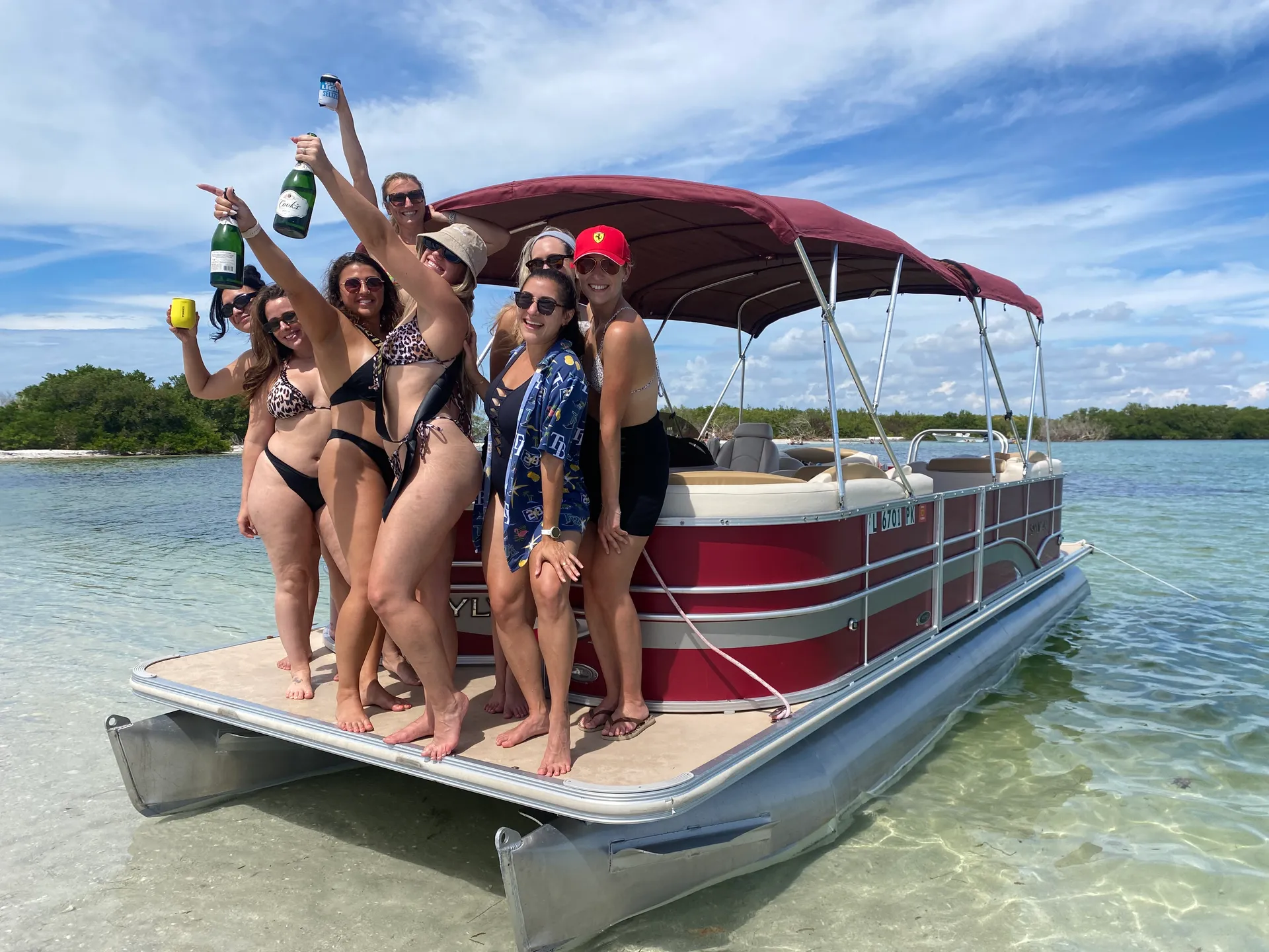 Flexible pickup locations.  up to 11 passengers John’s pass-shell key 