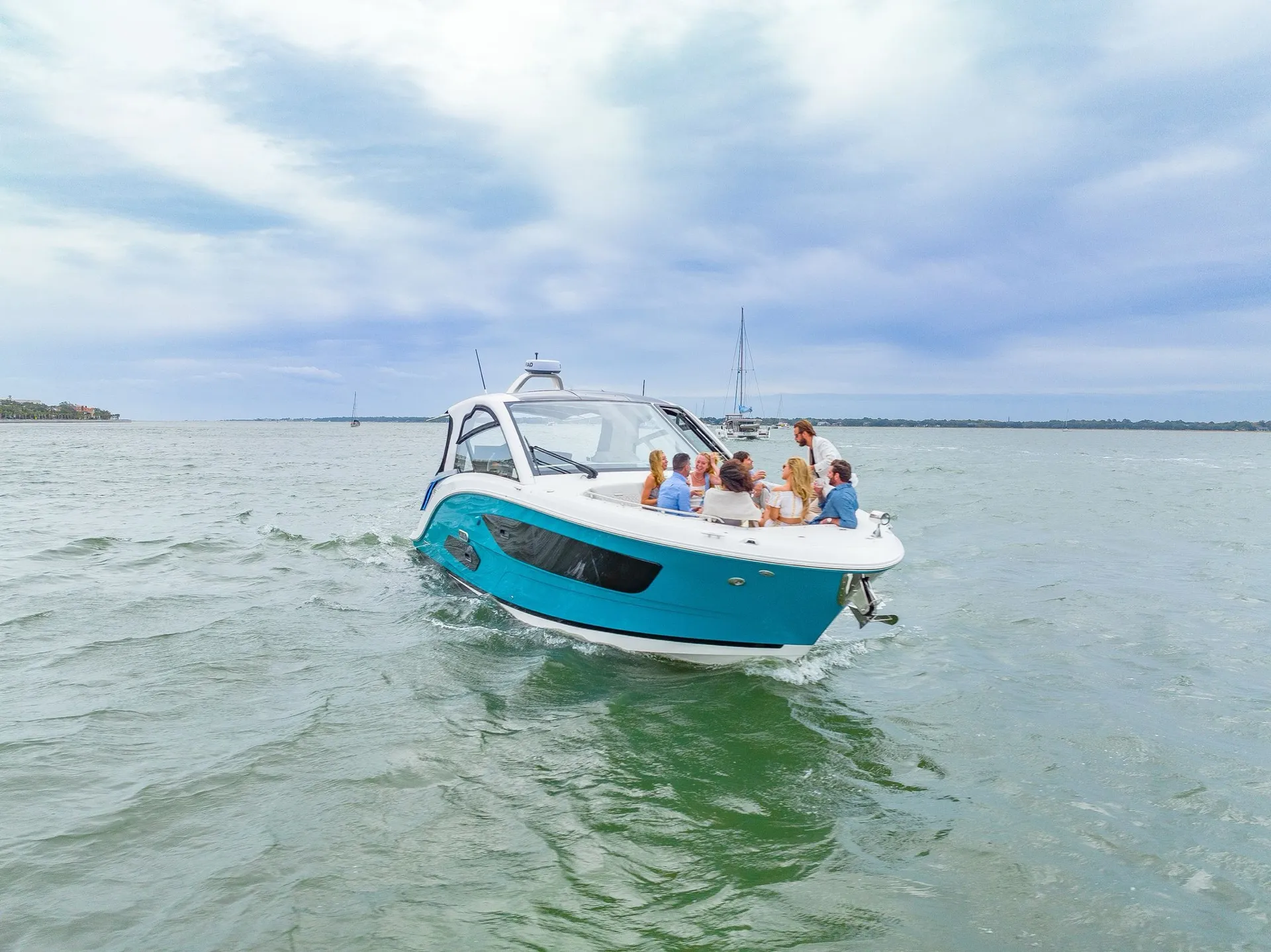 Captain & Stewardess Included! 40FT Luxury Sport Yacht! Newest in CHS!