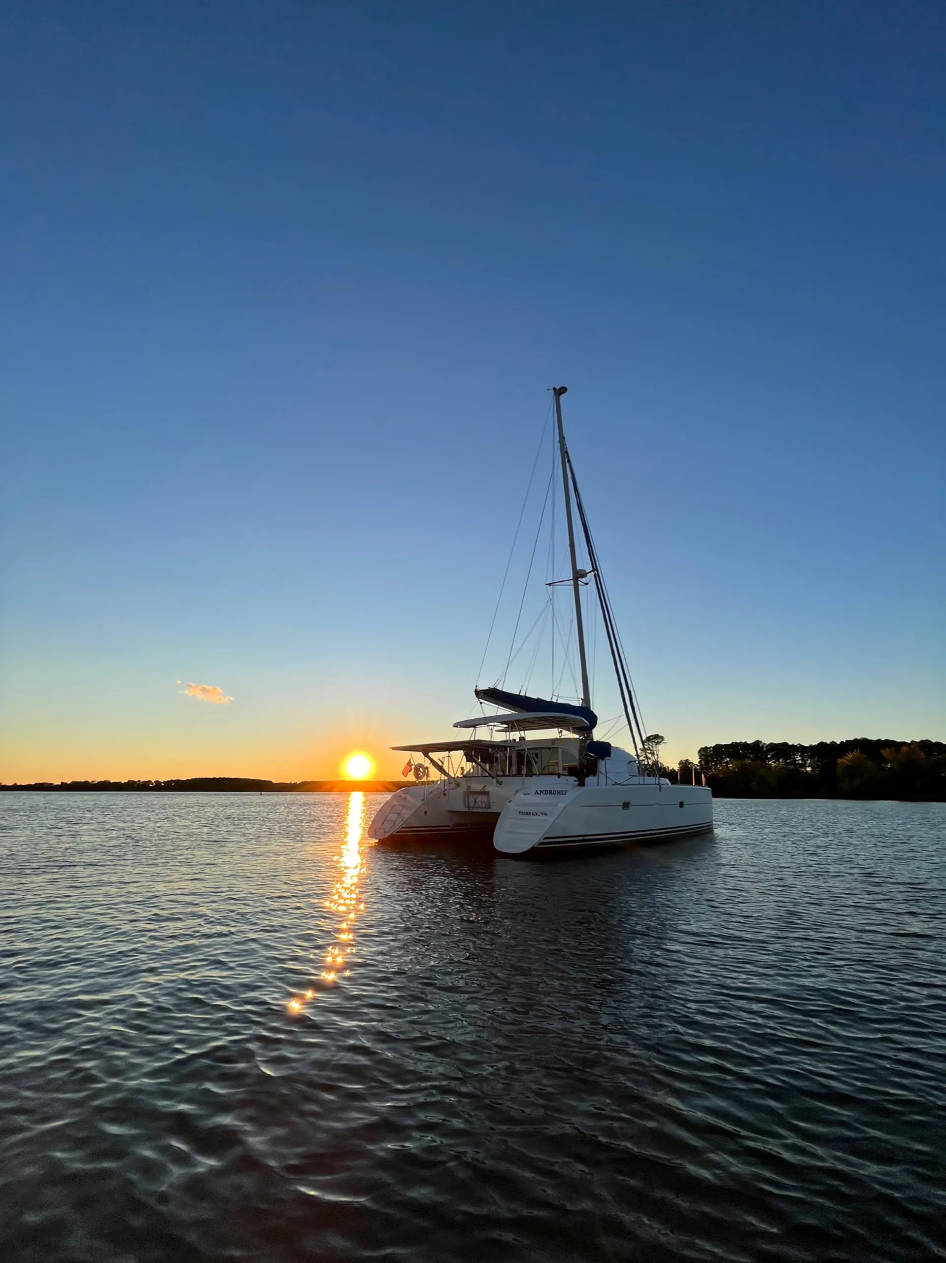 Cruise the Potomac on a Lagoon 380 Catamaran