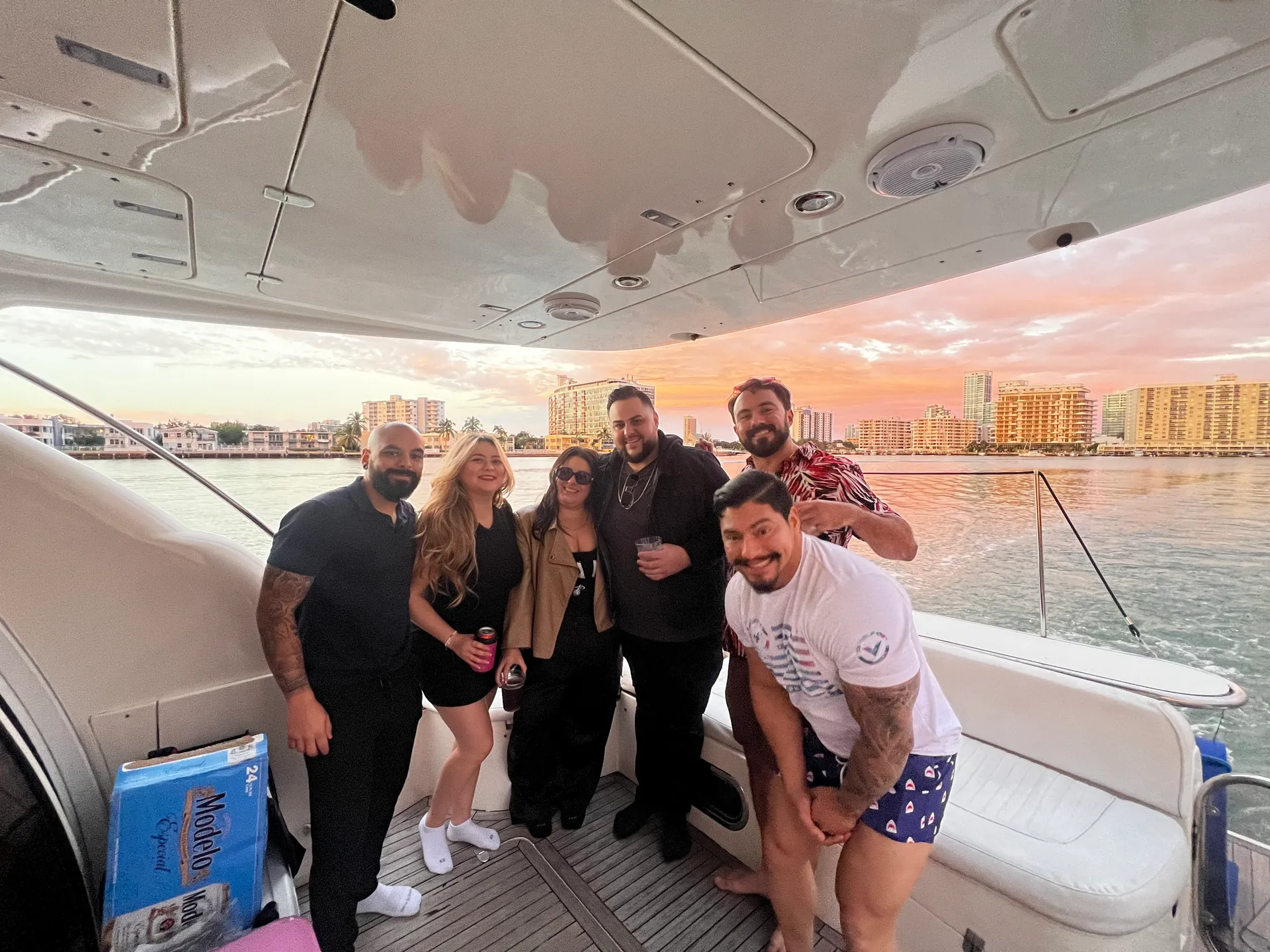 Miami 50ft luxurious Yacht . Jetski available