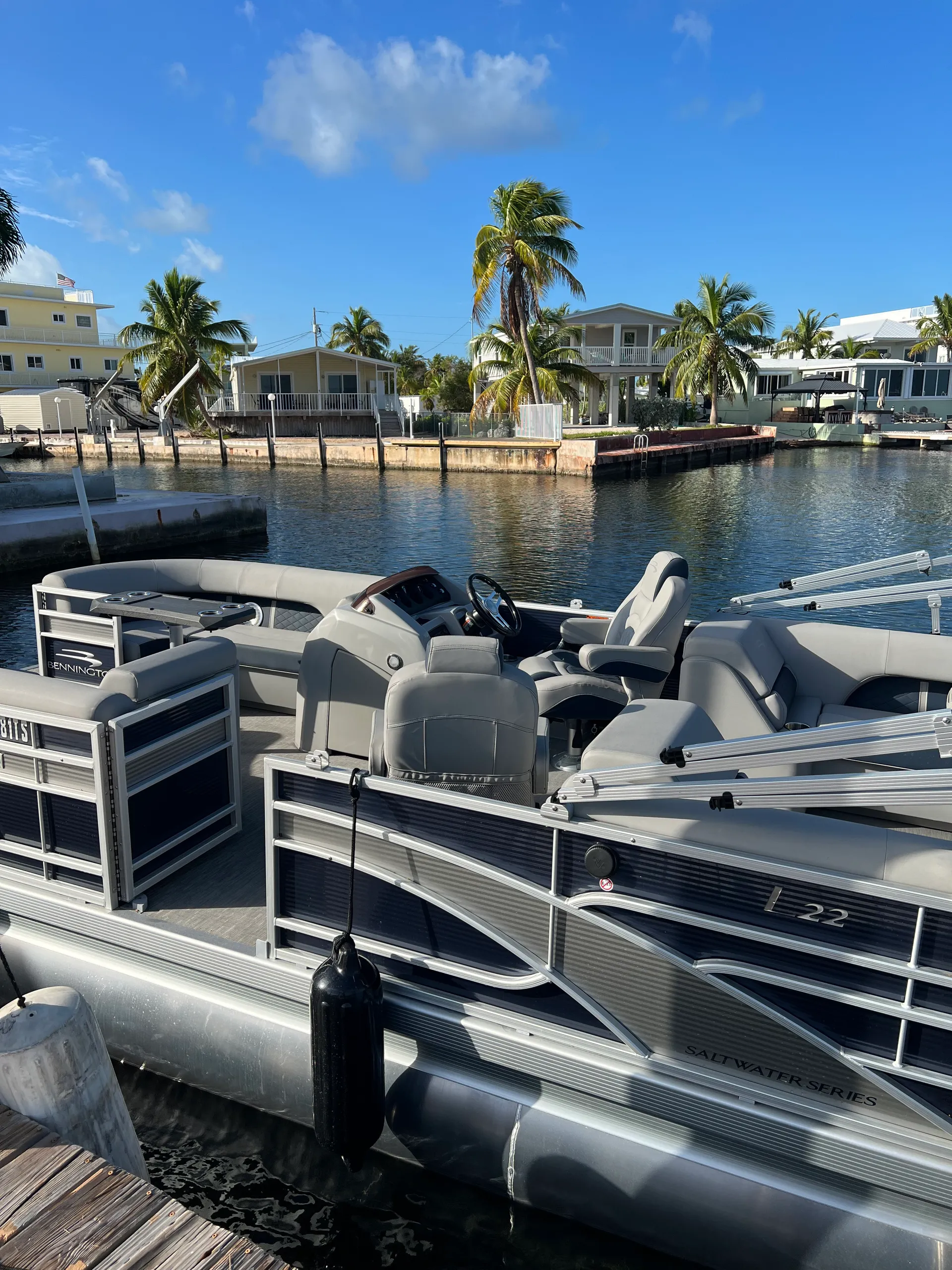 Sunset cruise and sandbar trips aboard our Brand New Pontoon Boat.