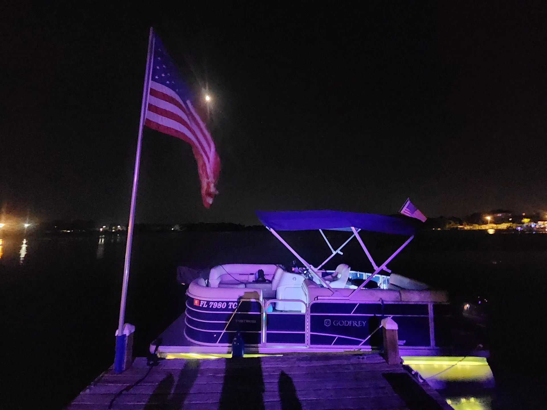 Godfrey Pontoon in Winter Heaven