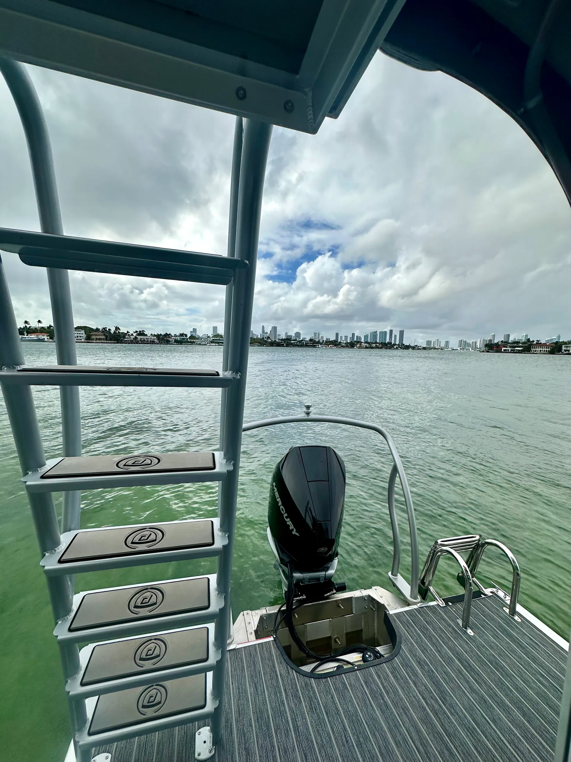 We Have Three27ft Double Deck Tritoons with Slide and Upperdeck Lounge