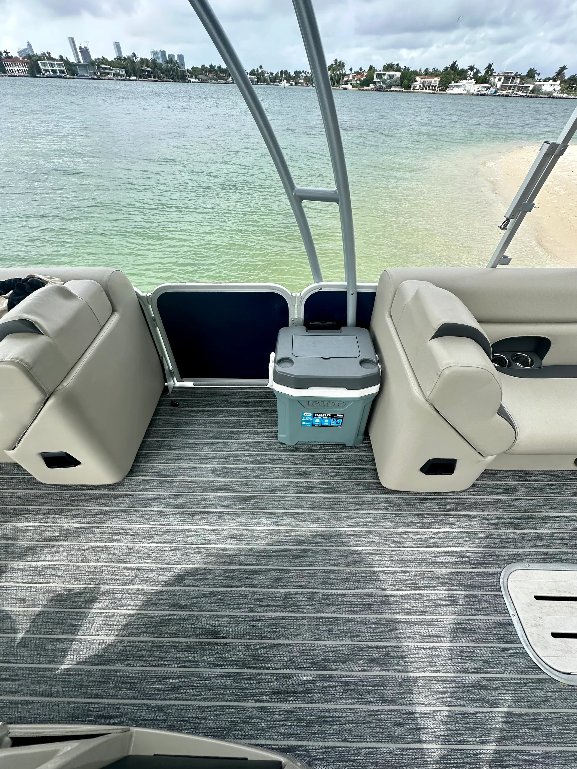 We Have Three27ft Double Deck Tritoons with Slide and Upperdeck Lounge