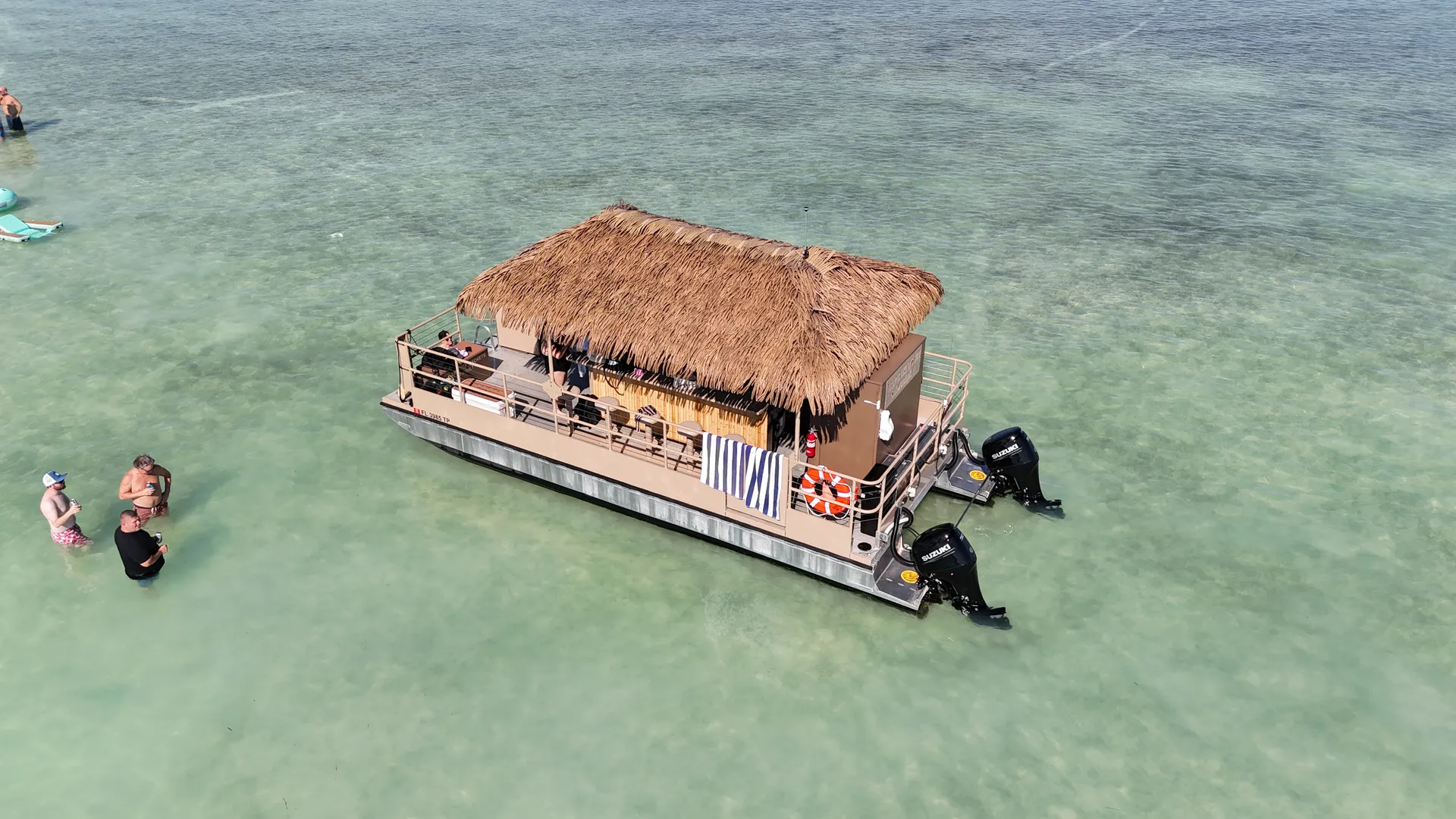 Private Tiki Boat Charters for up to 18 Passengers