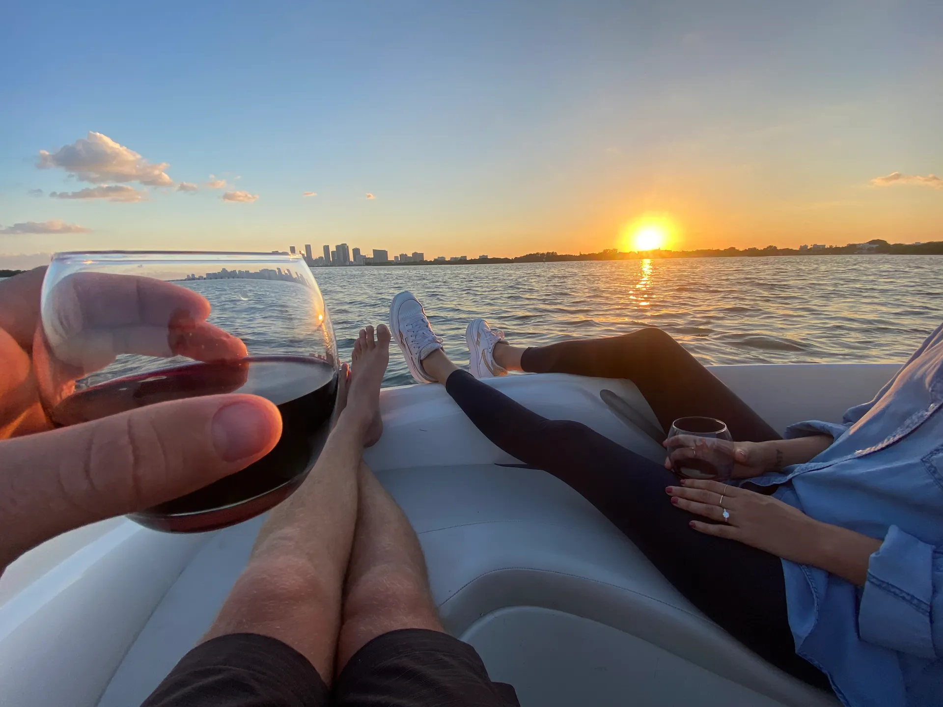 18' OPEN BOW RIDER with wakeboard and tube