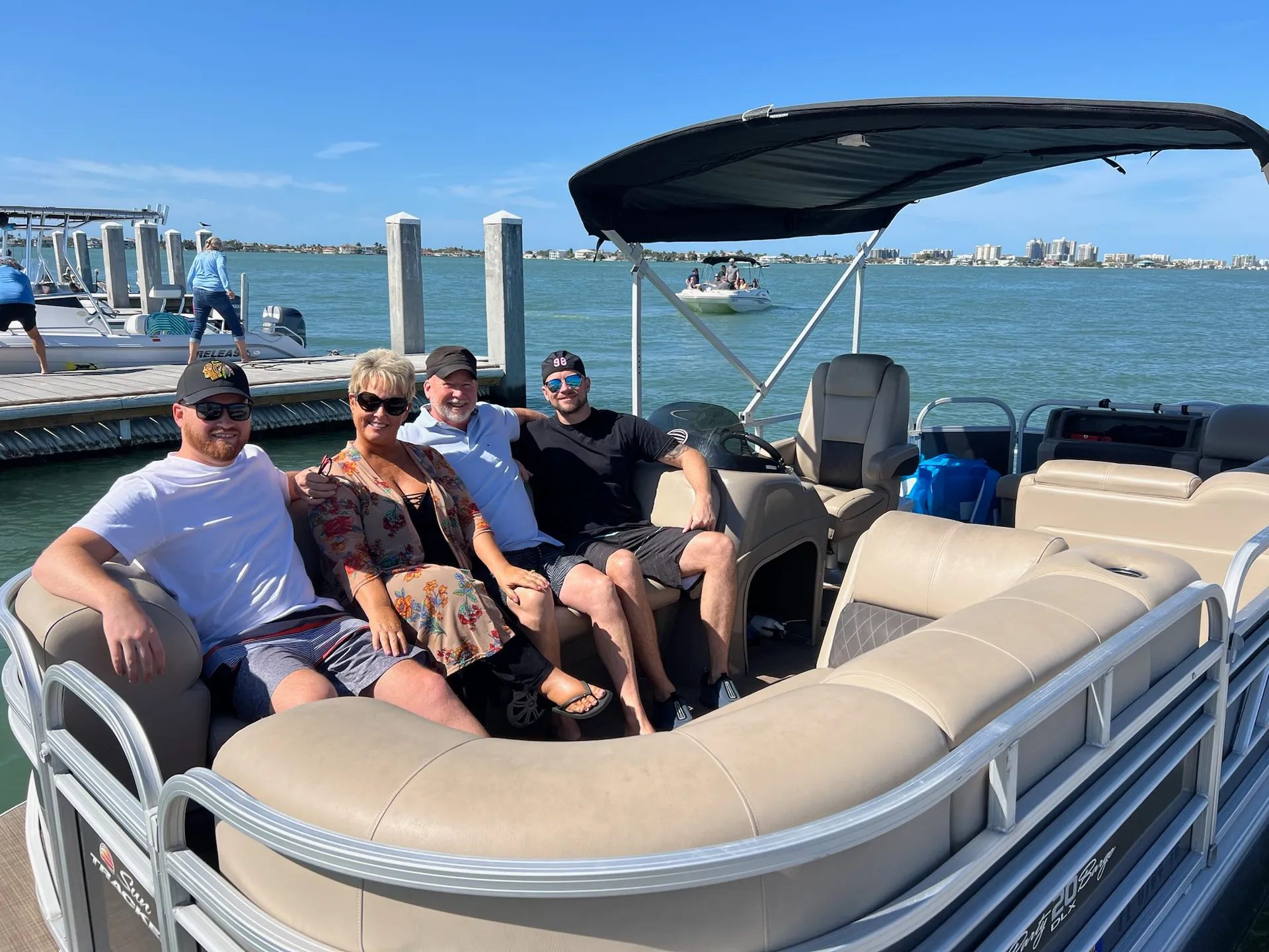 PONTOON DOLPHIN CRUISE ISLAND HOP BEACH FUN