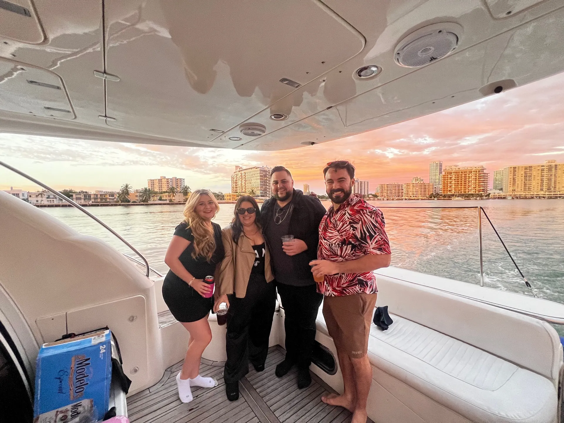  Miami 50ft luxurious Yacht . Jetski available