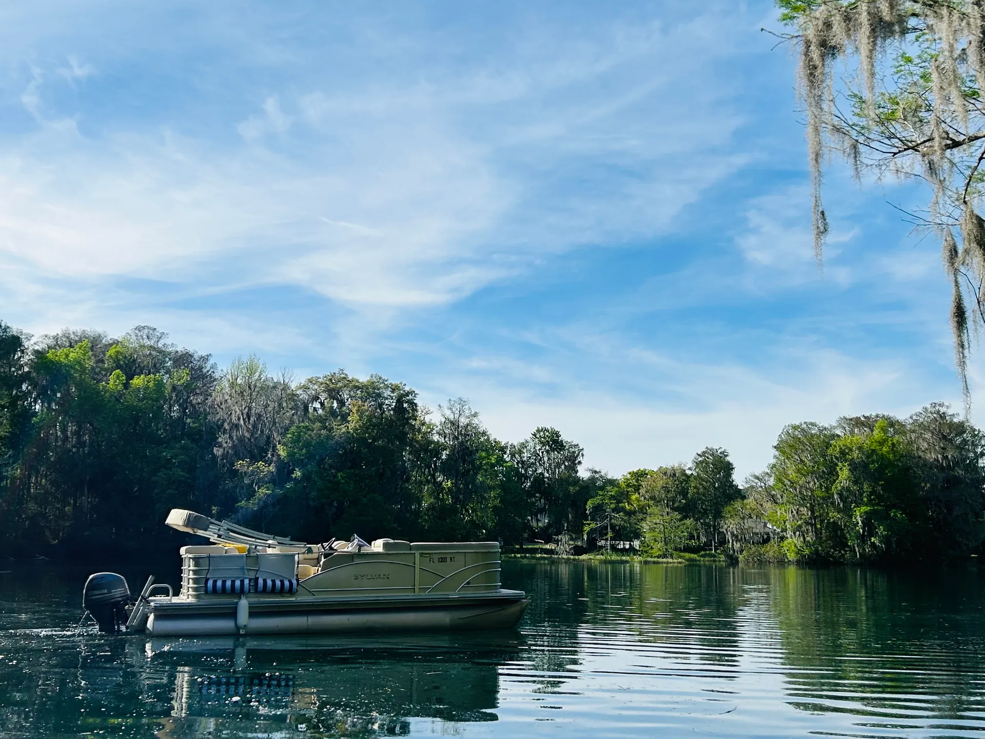 Cruise the RAINBOW RIVER! Two Rivers pontoon boat rental.