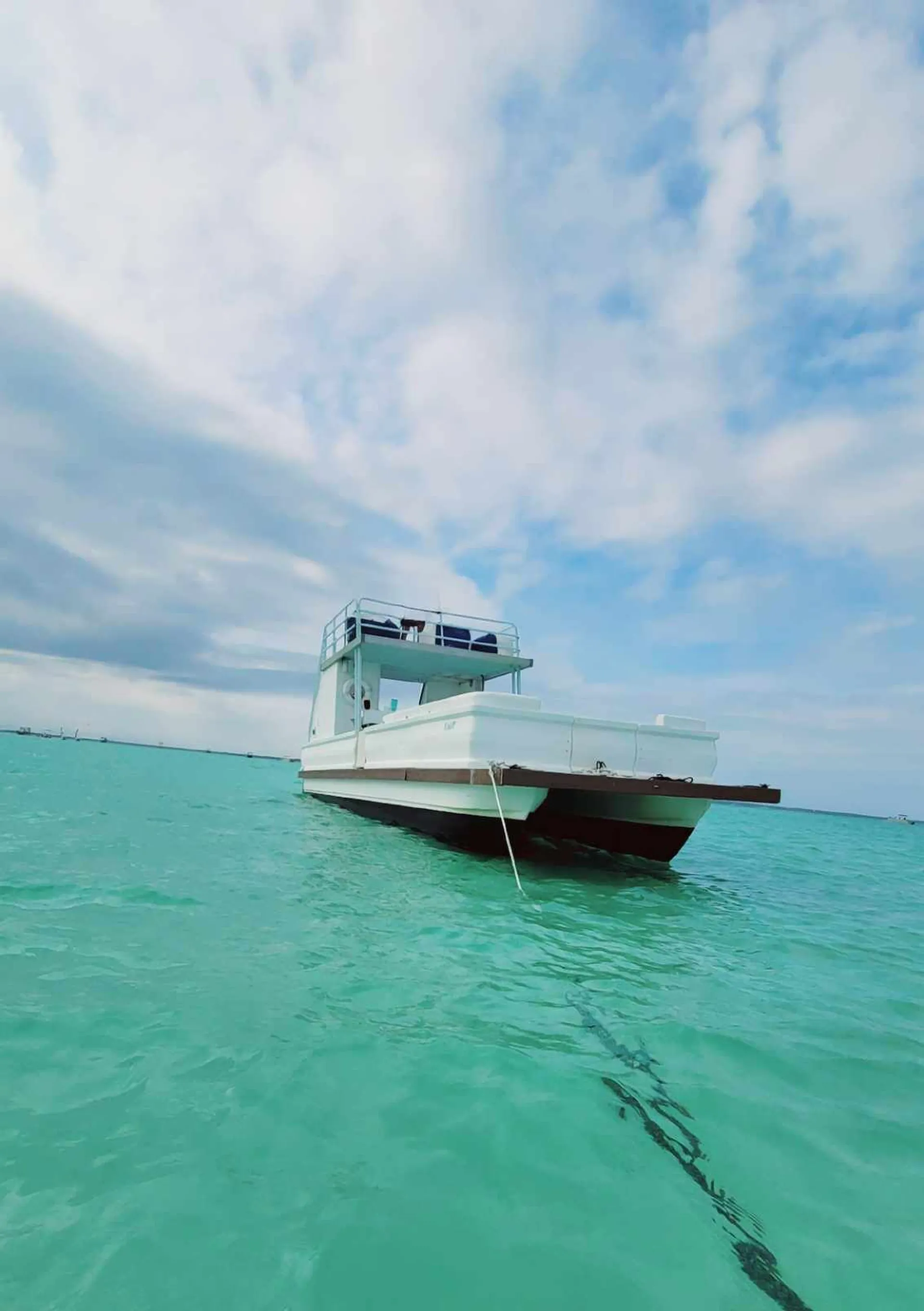 35ft Party Pontoon with a bathroom Upper deck with slide and wet bar
