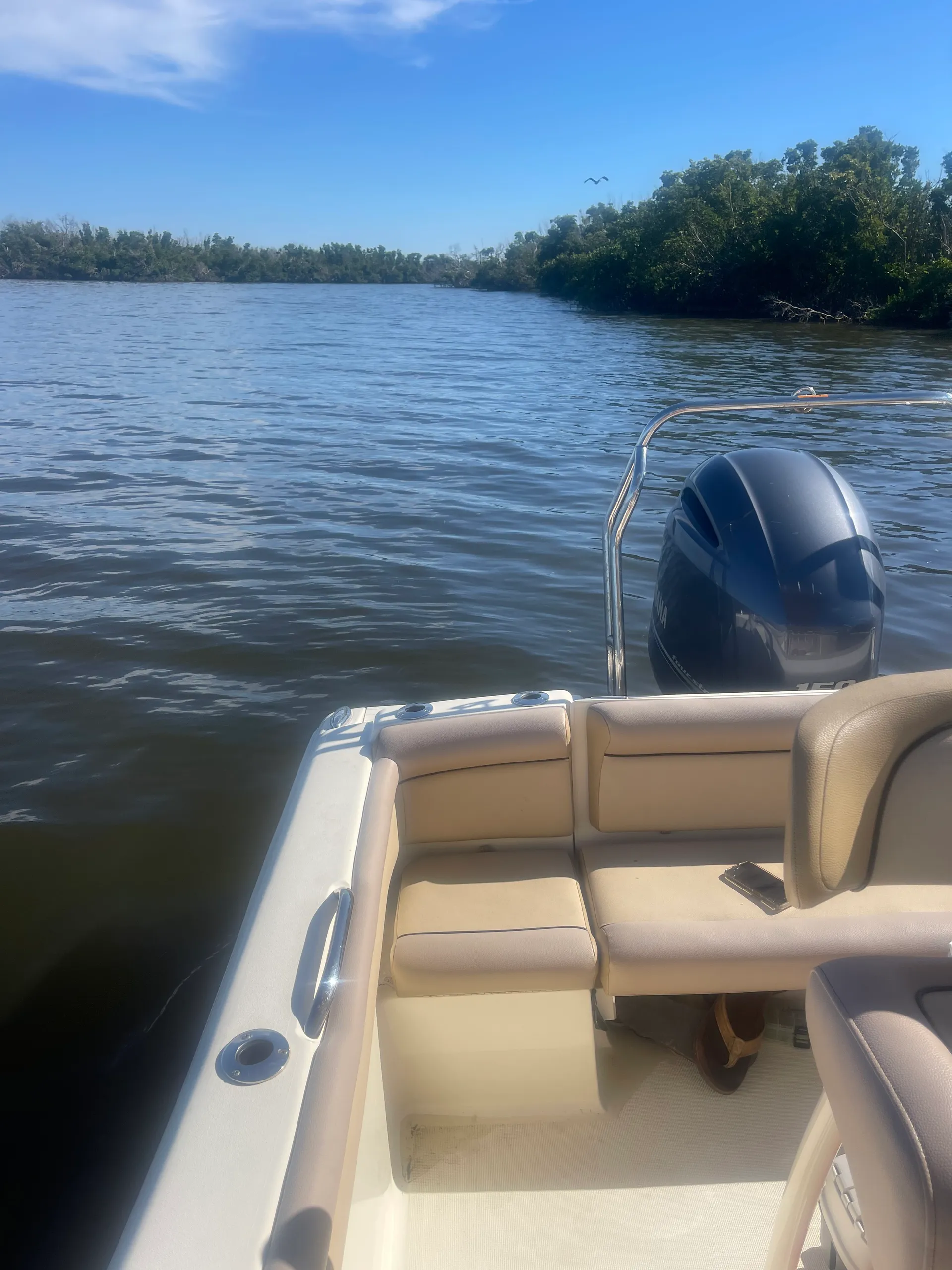 2016 Scout XSF w/150 Yamaha in the heart of Matlacha and Pine Island