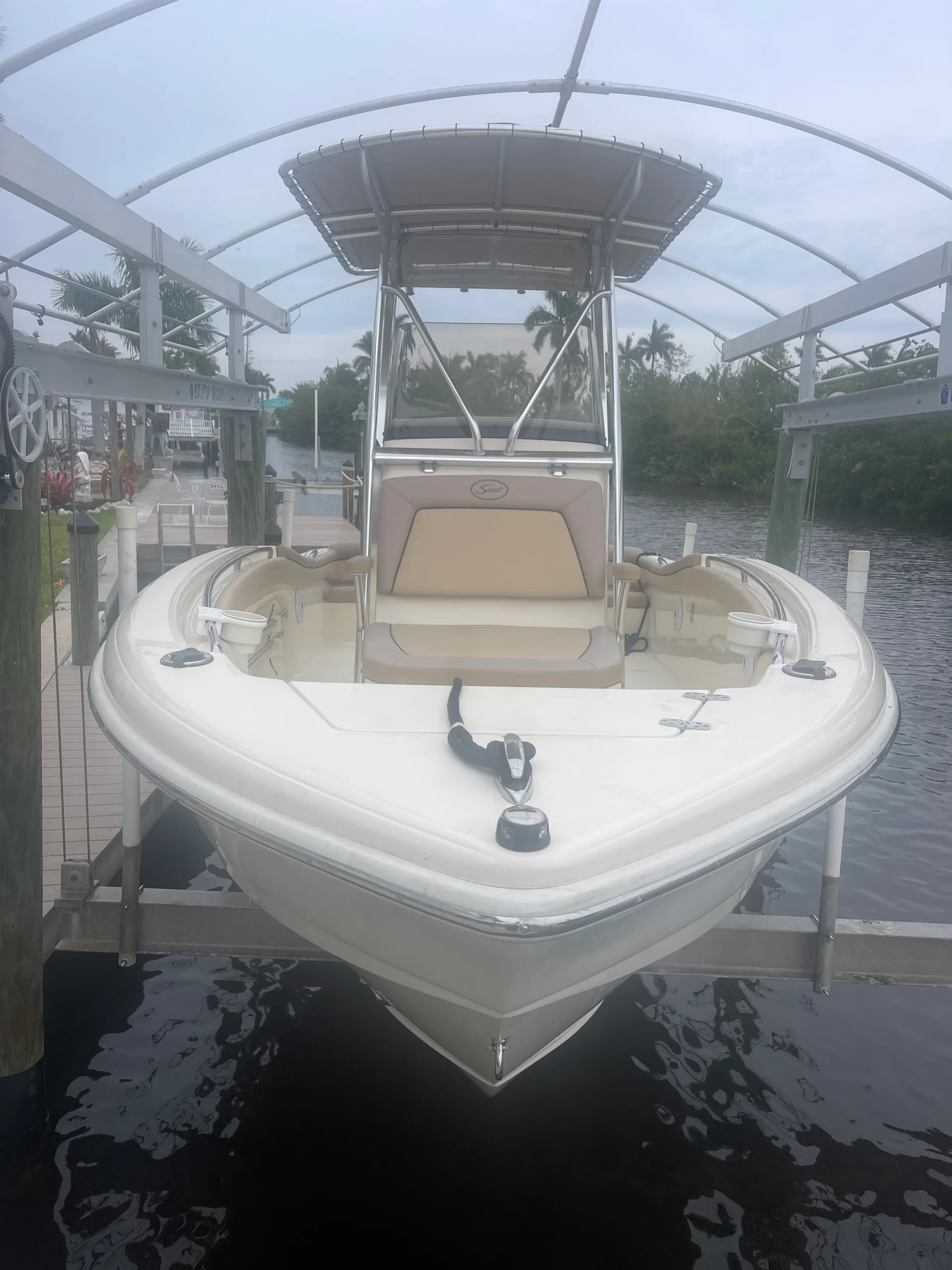 2016 Scout XSF w/150 Yamaha in the heart of Matlacha and Pine Island