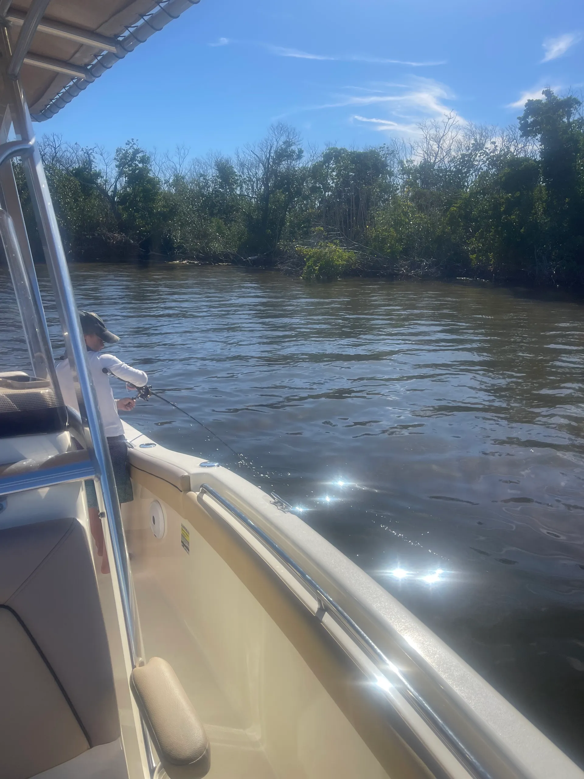 2016 Scout XSF w/150 Yamaha in the heart of Matlacha and Pine Island