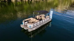 14 person boat on Lake Austin boat photo