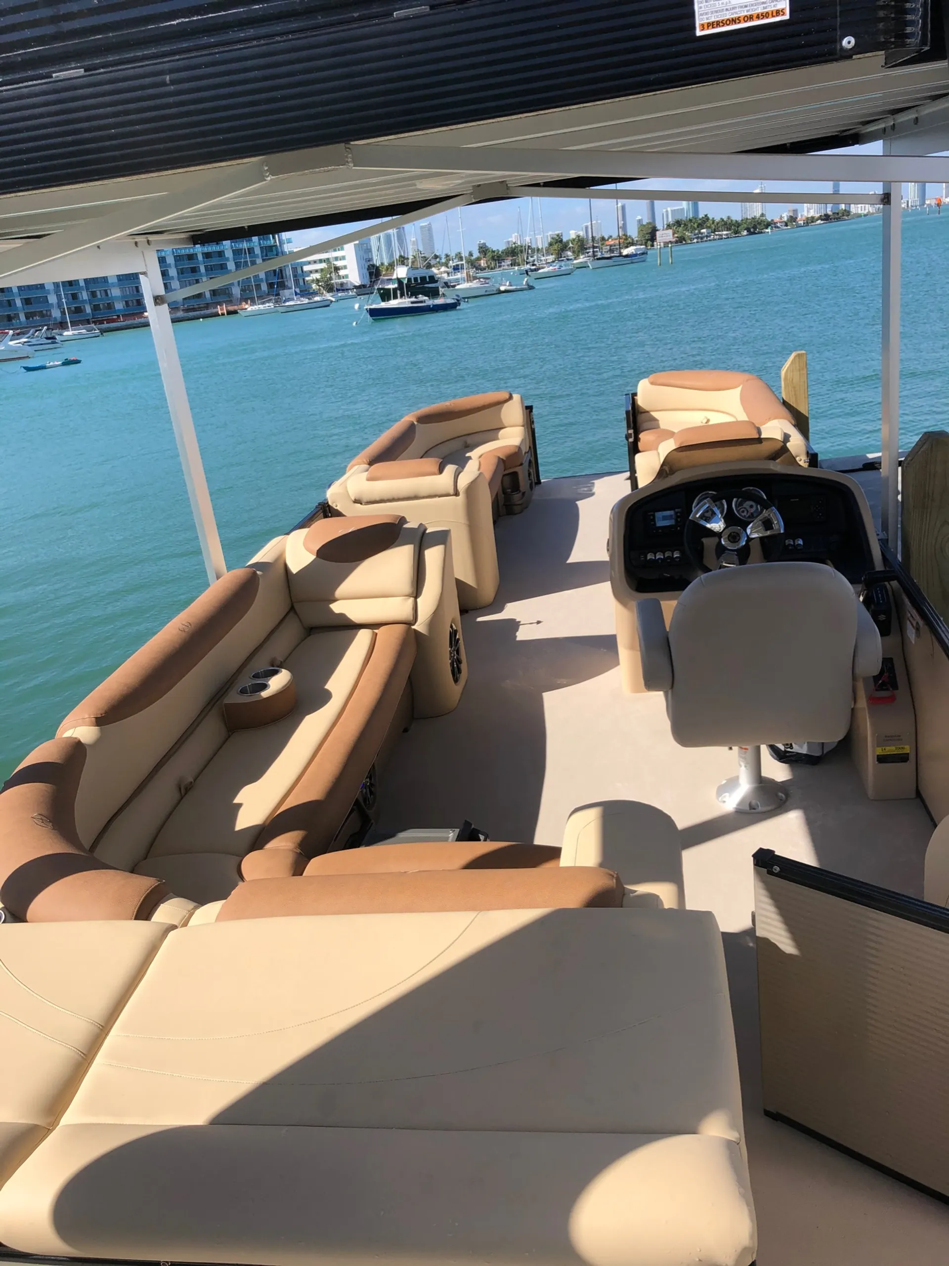 We Have Three27ft Double Deck Tritoons with Slide and Upperdeck Lounge