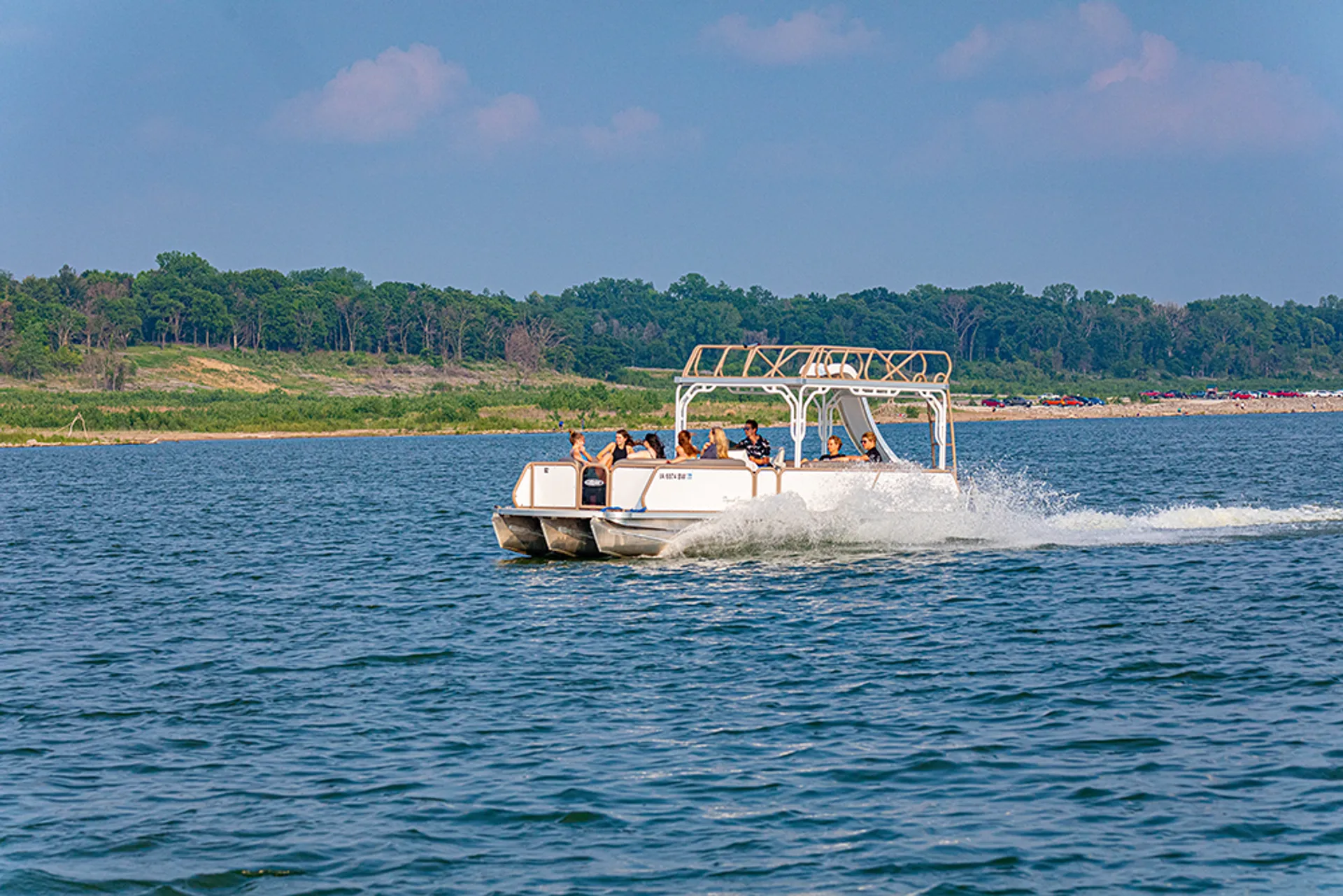 Aloha 26 Double Decker Pontoon with Water Slide!