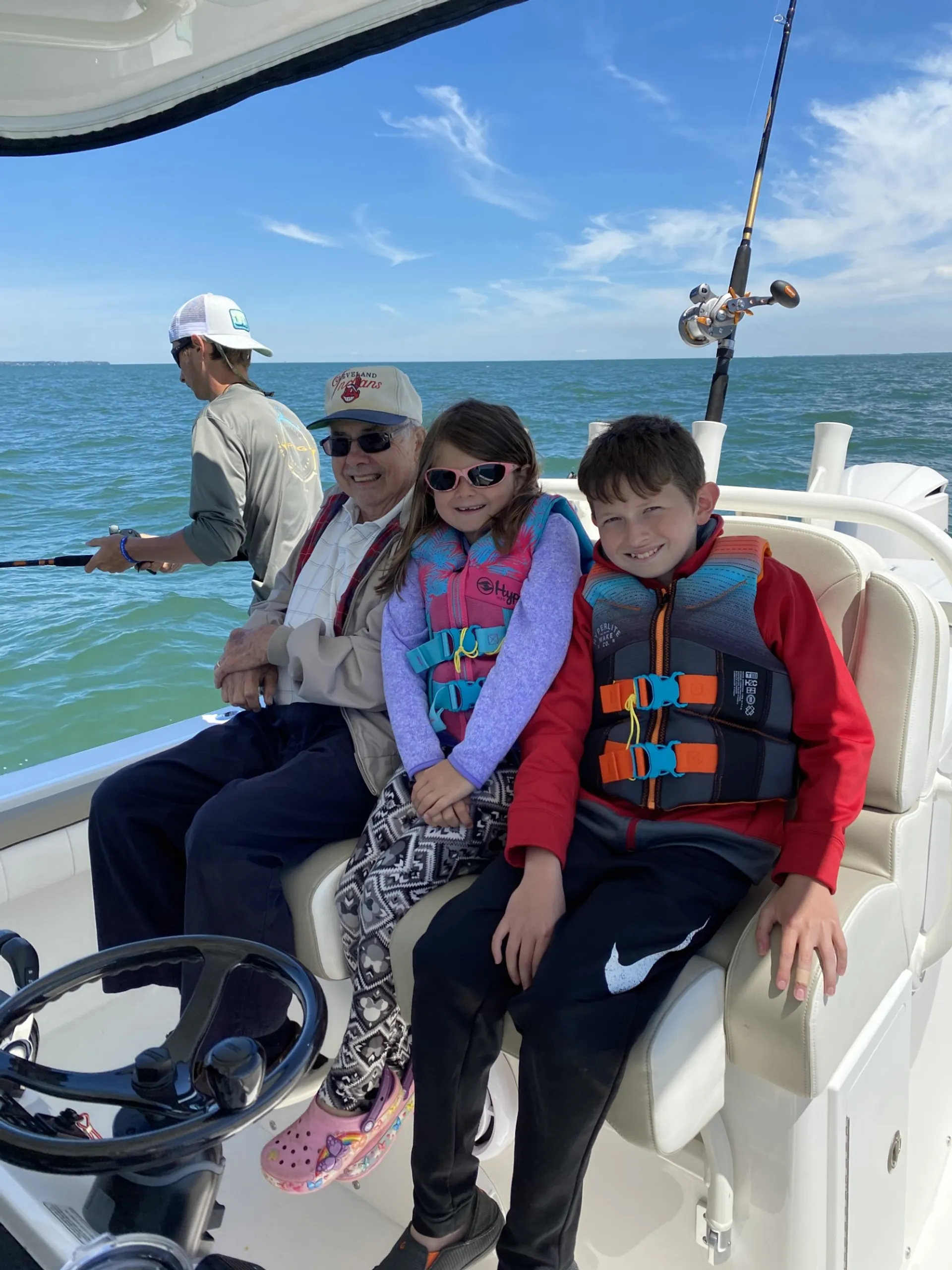 Enjoy Lake Erie in comfort and style on "Kissed by Grayce"