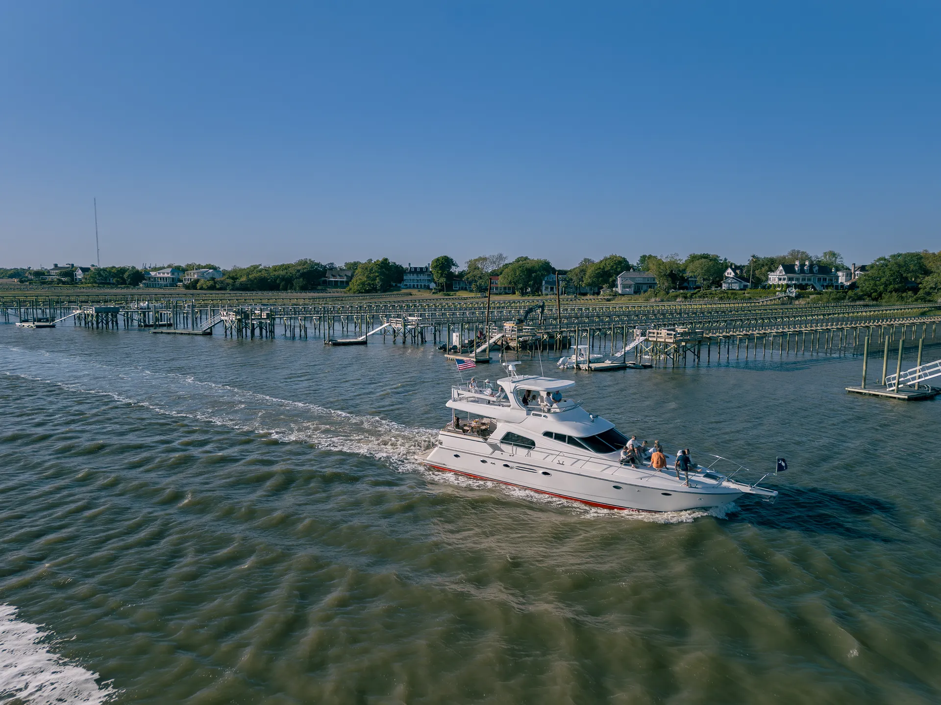 Beautiful 60 ft. Motor Yacht based in the Charleston Harbor!