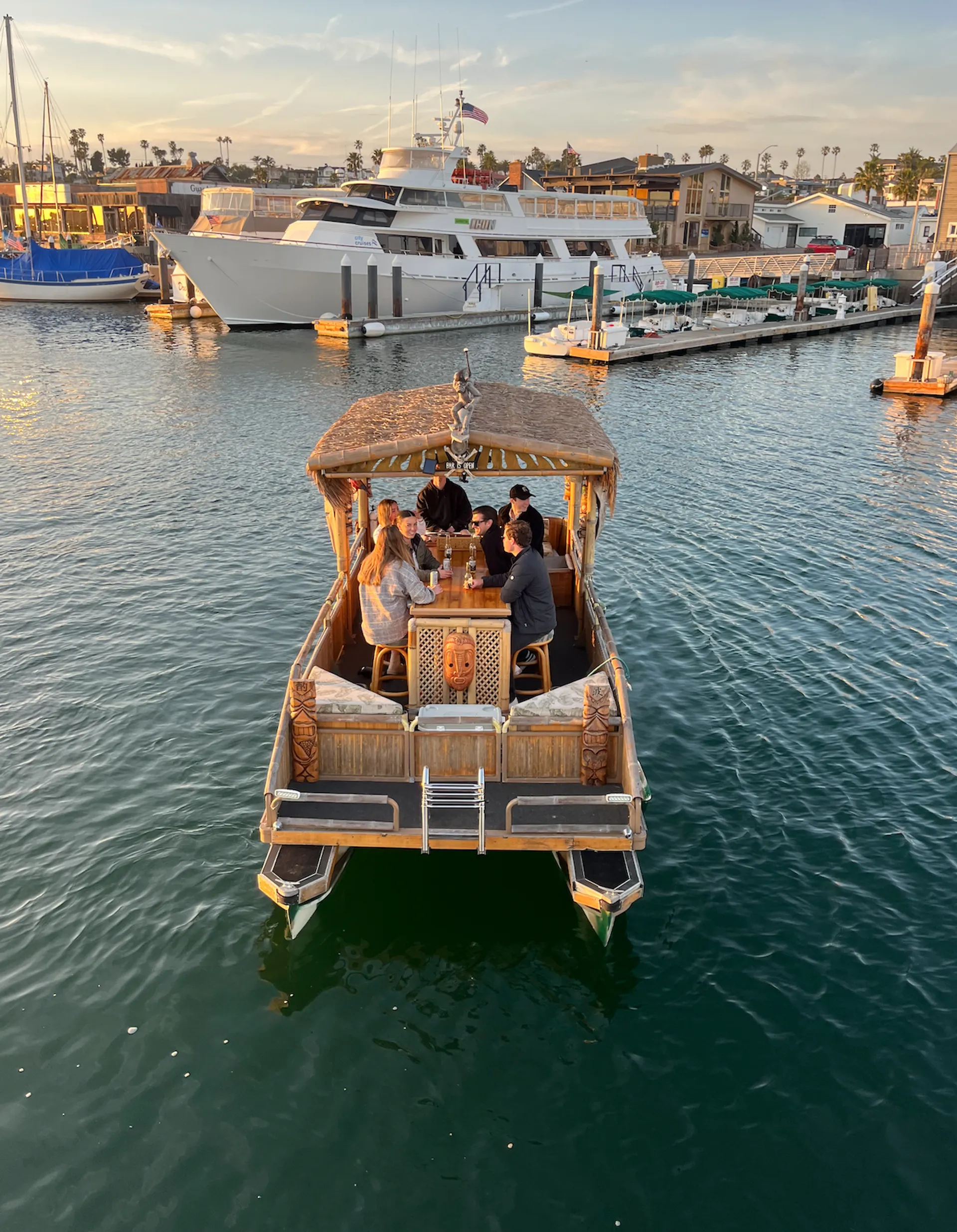 Newport Tiki Boat Cruise with Captain!