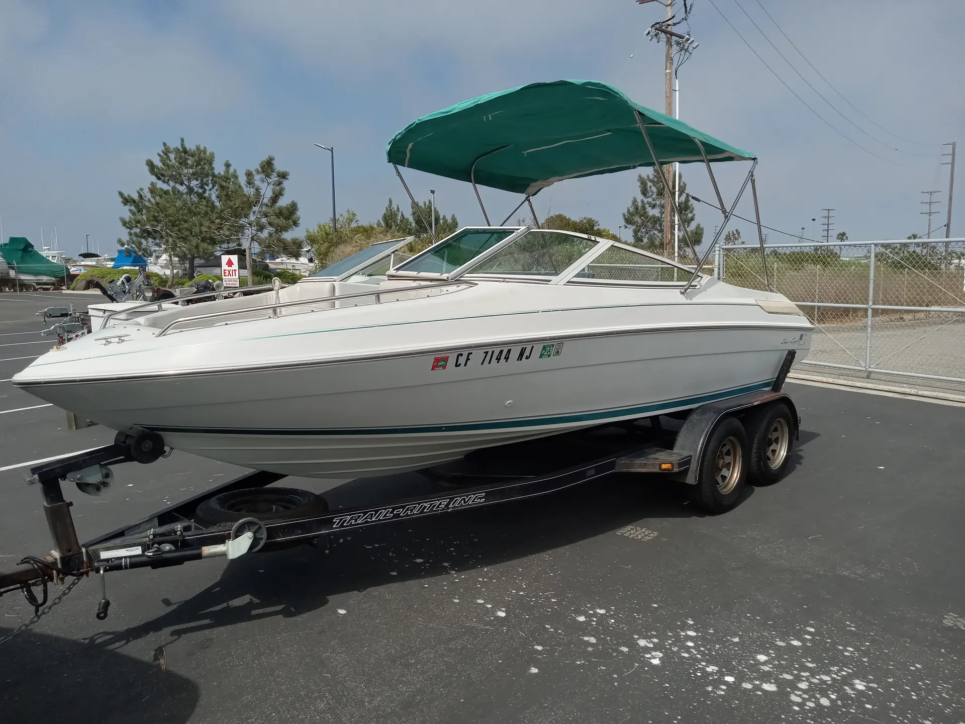 Sportboat.  Chris Craft Cruiser rental is available 2X per month.