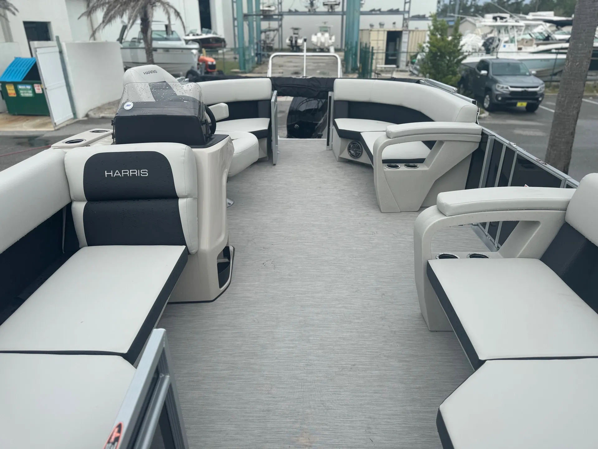 2024 Harris 'Toon w/ 150hp for Making Waves on the St. Augustine ICW!