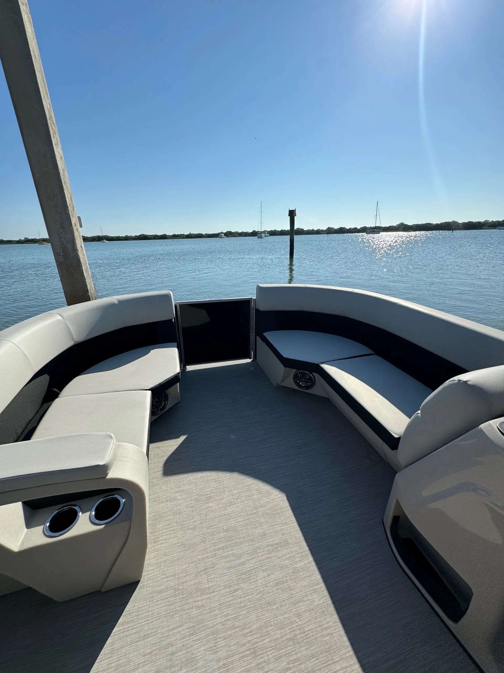 2024 Harris 'Toon w/ 150hp for Making Waves on the St. Augustine ICW!