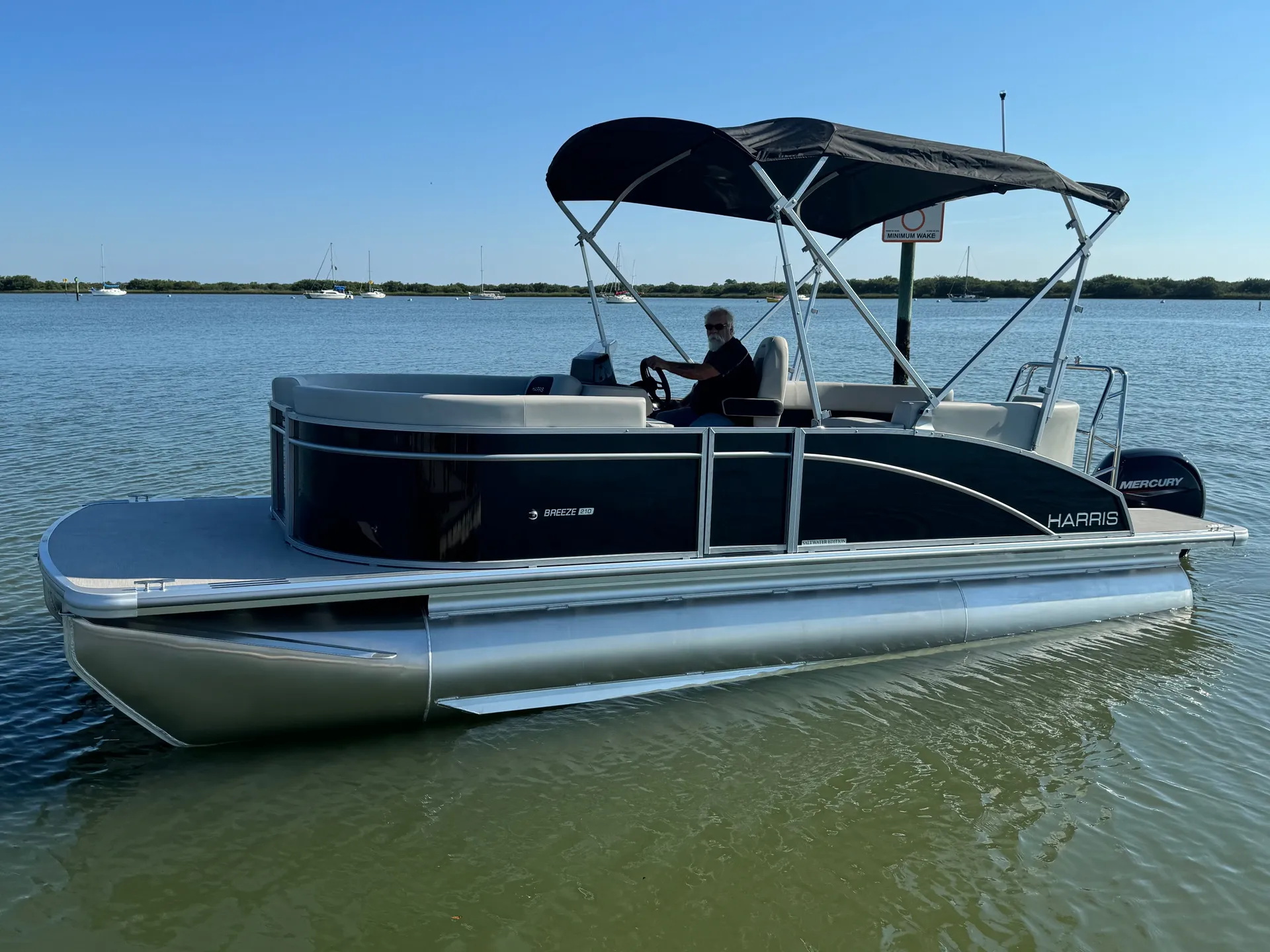 2024 Harris 'Toon w/ 150hp for Making Waves on the St. Augustine ICW!