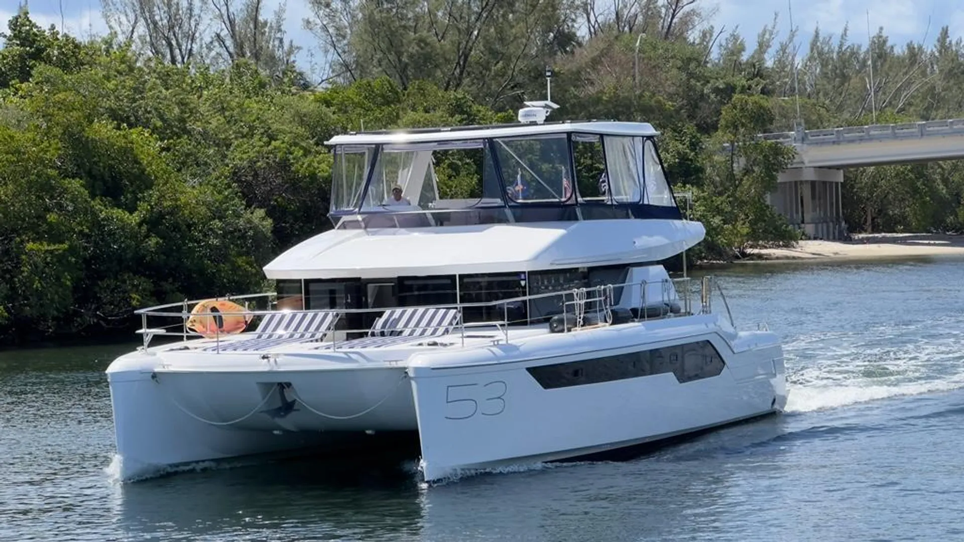 New Leopard 53 Foot Power Catamaran 