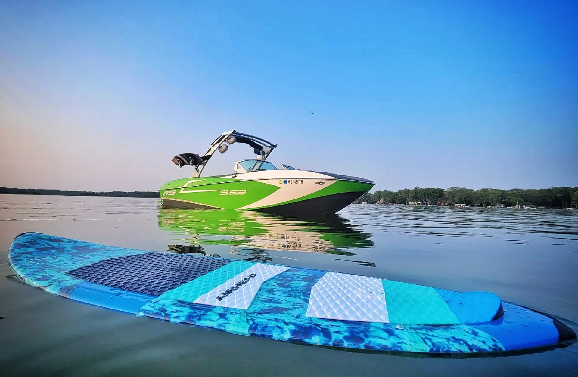 Experience Lake Country's GREEN GOBBLE'N: WI Surfing Action!