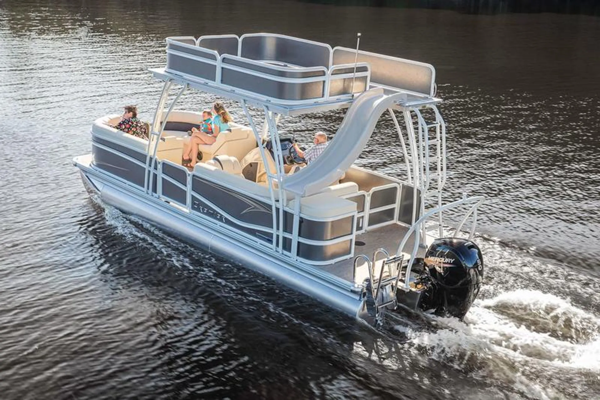 ALL INCLUSIVE 2024 Premier Double Decker Pontoon with Waterslide!