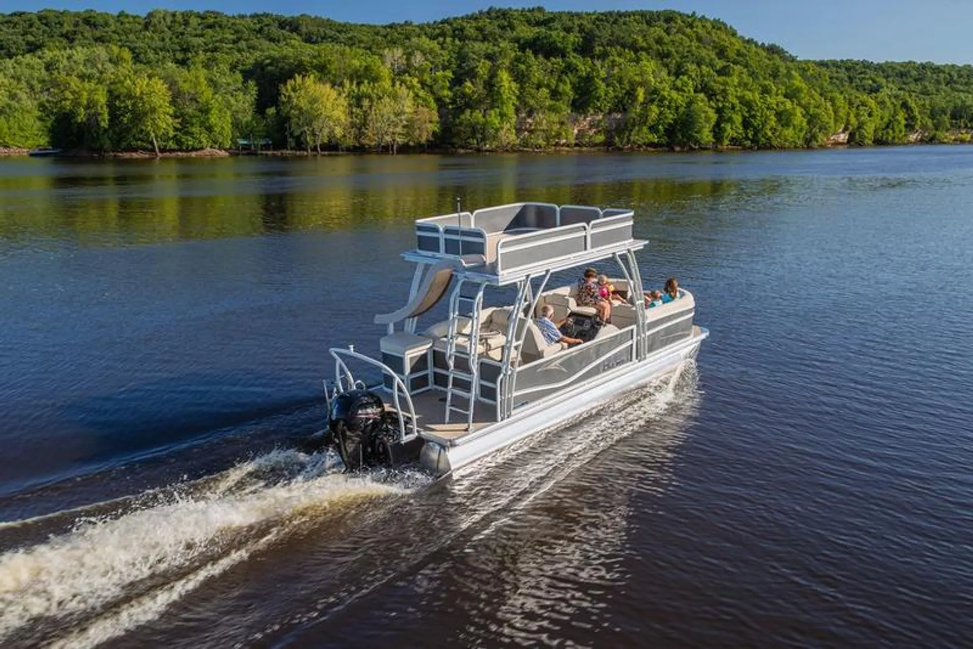 ALL INCLUSIVE 2024 Premier Double Decker Pontoon with Waterslide!