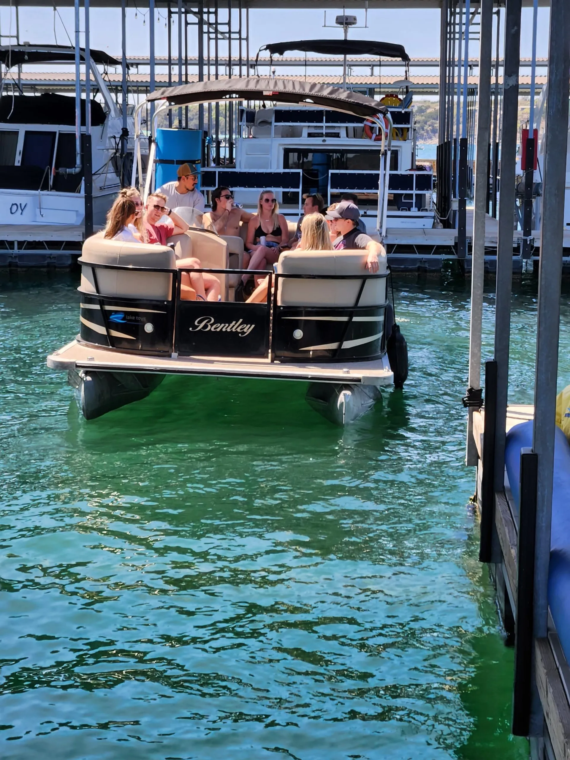 Luxury Bentley Black Pontoon for 15 passengers 