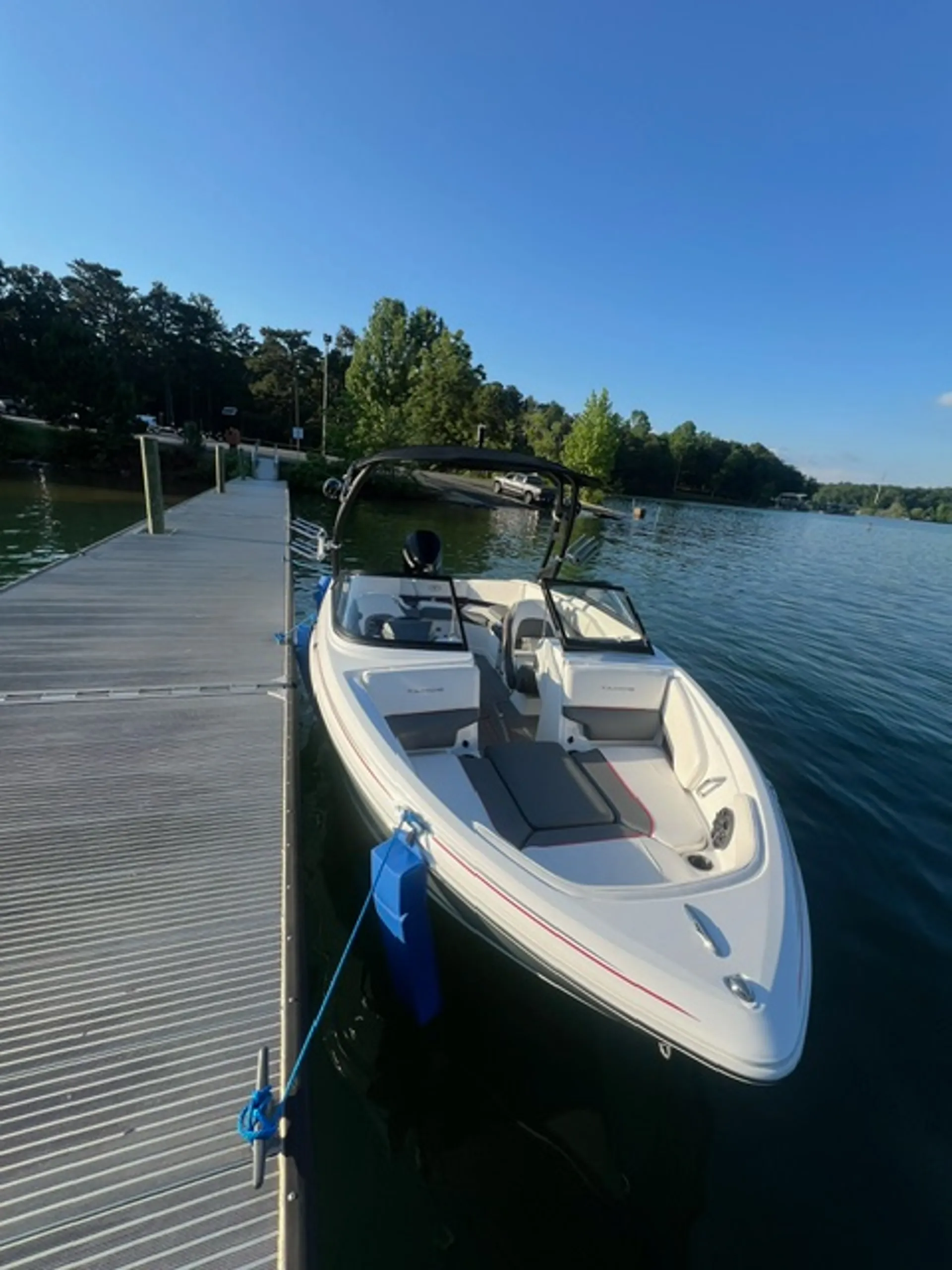 2024 Tahoe 210S for Lake Lanier, pickup at Charleston Park Boat Ramp