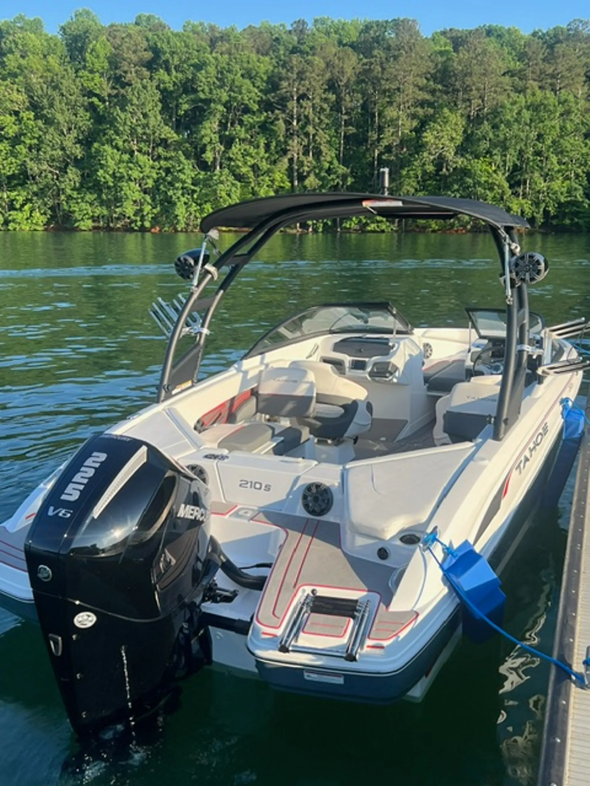 2024 Tahoe 210S for Lake Lanier, pickup at Charleston Park Boat Ramp