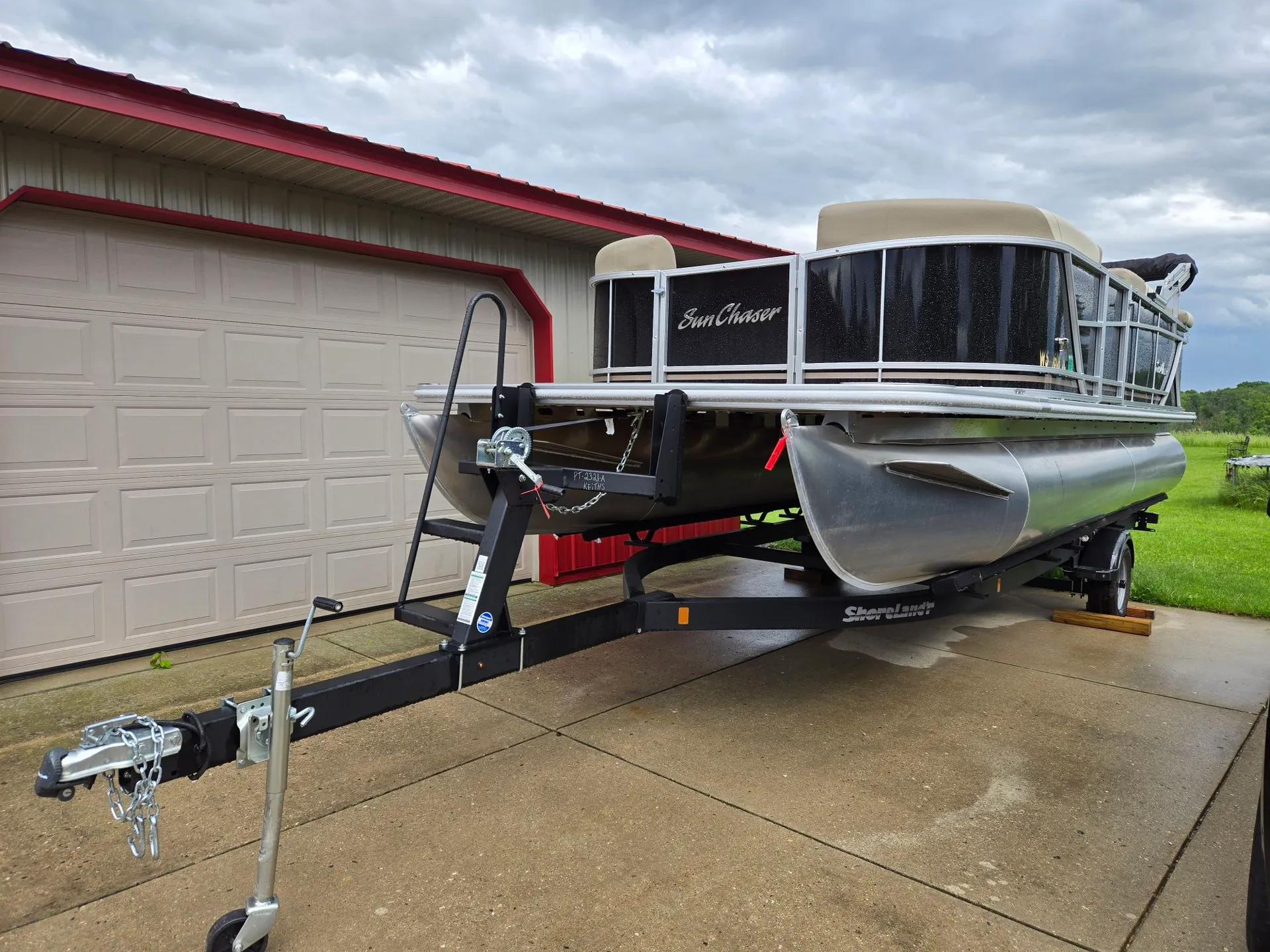 2024 Sunchaser Geneva 22' Pontoon with 90hp outboard for rent