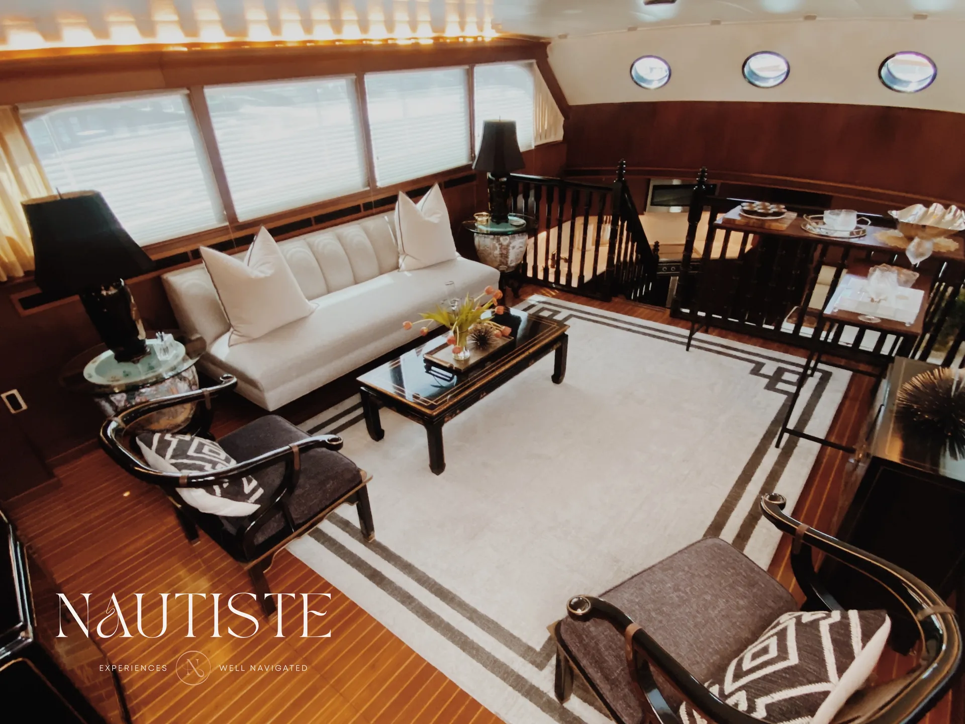 Cruise in Elegance Aboard Mid-Century Modern Motor Yacht, Patriot