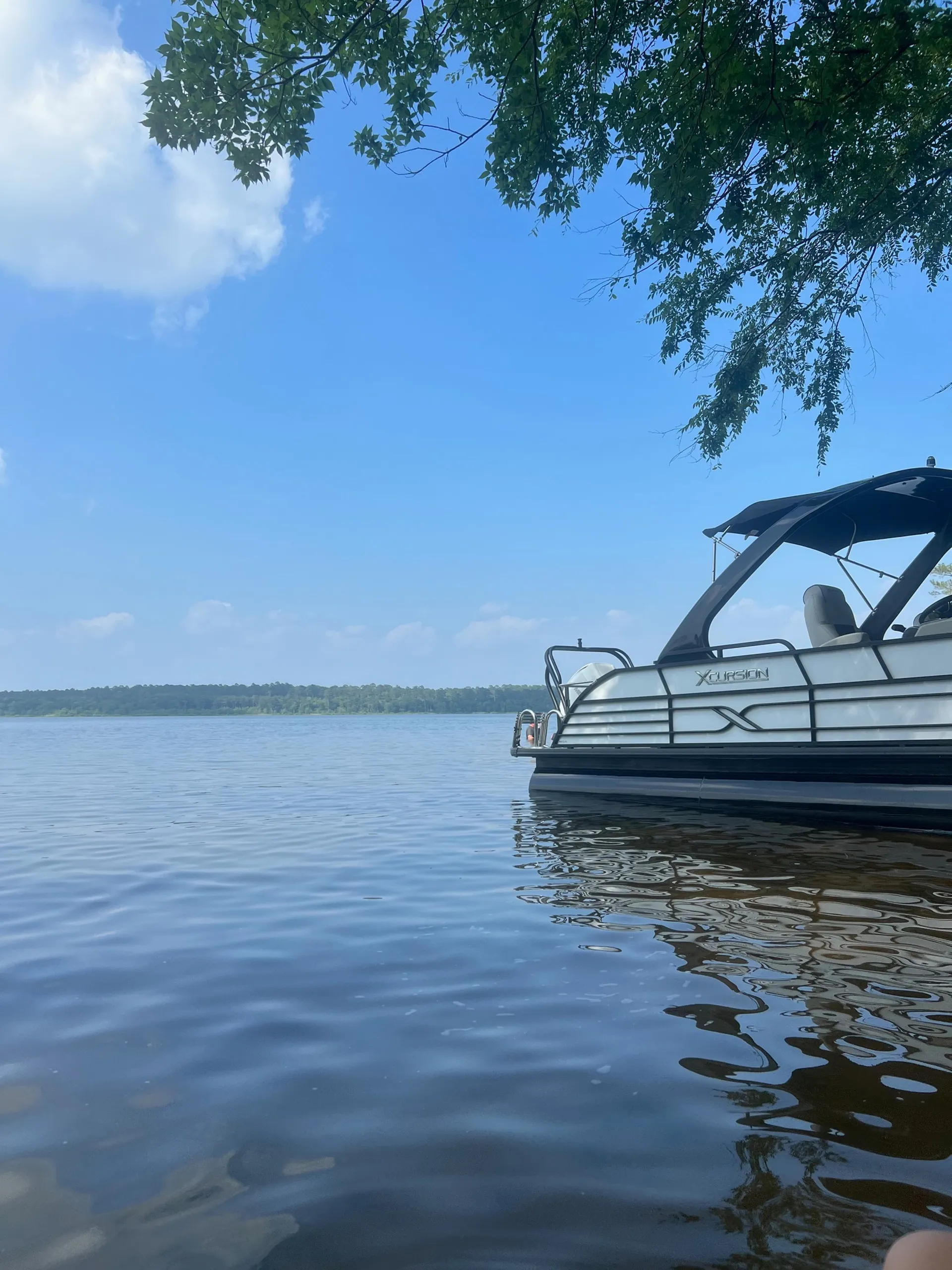 28ft Luxury Tri-Toon w/ Captain | Lake Conroe