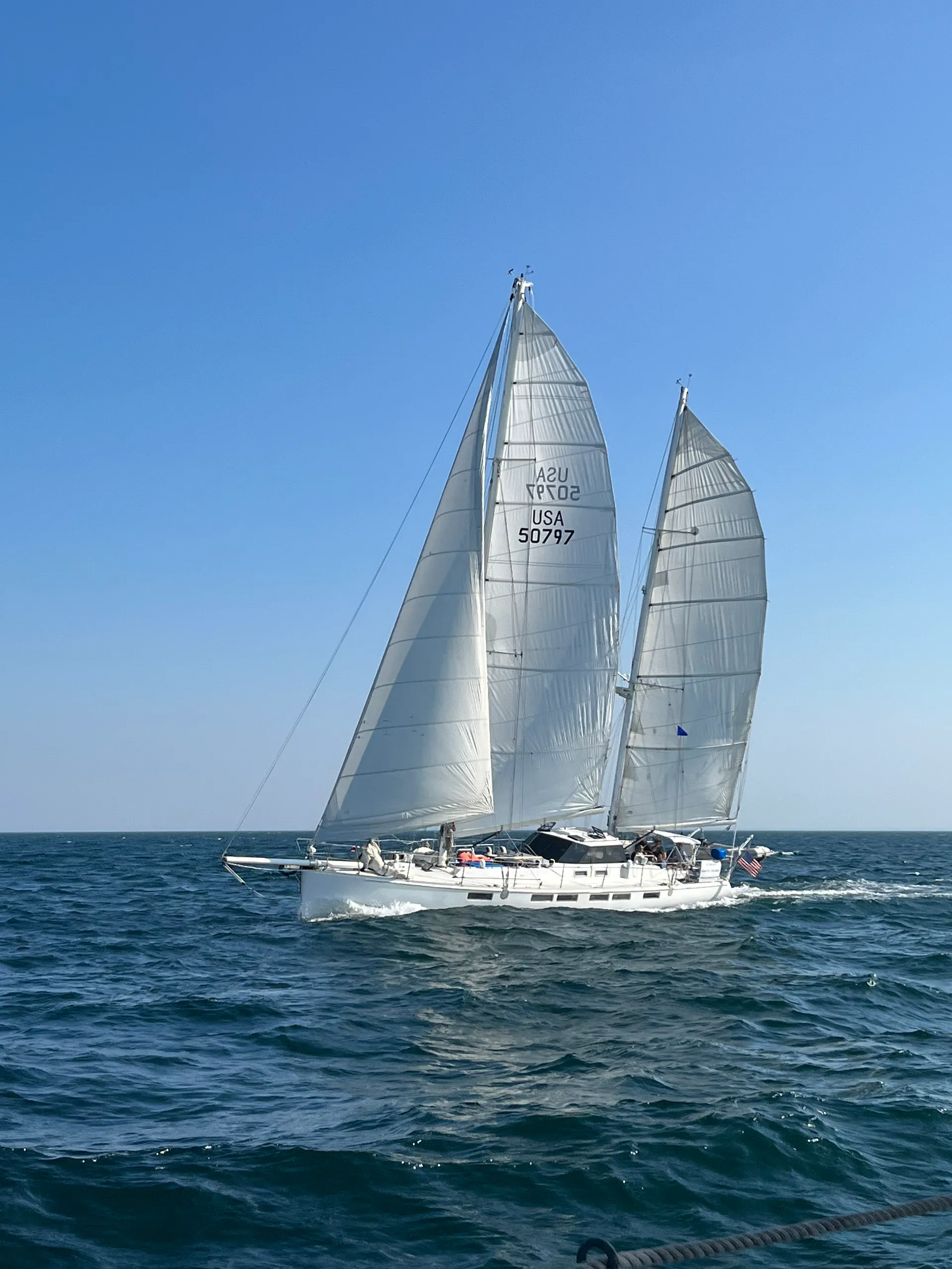Day Sailing in New England is the best on our  sailing yacht ARTEMIS