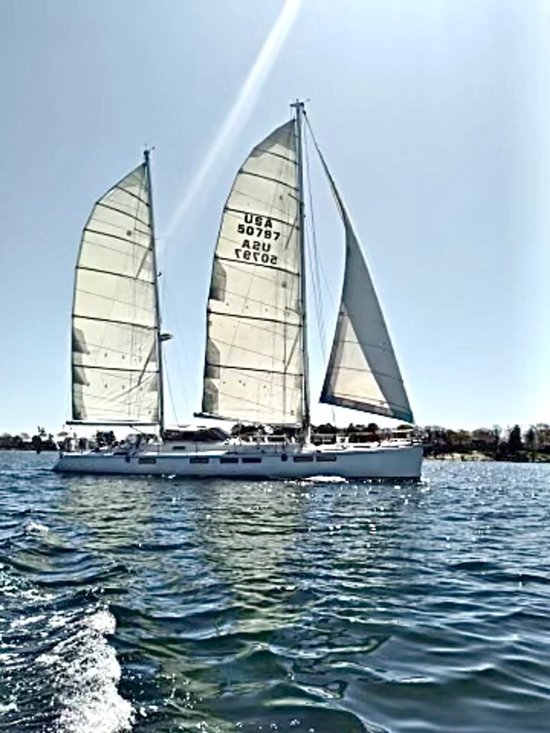 Day Sailing in New England is the best on our  sailing yacht ARTEMIS
