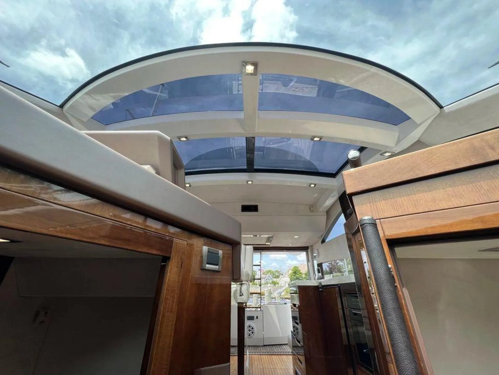 Enjoy luxury on the lake aboard Galeon 430 Sky Deck