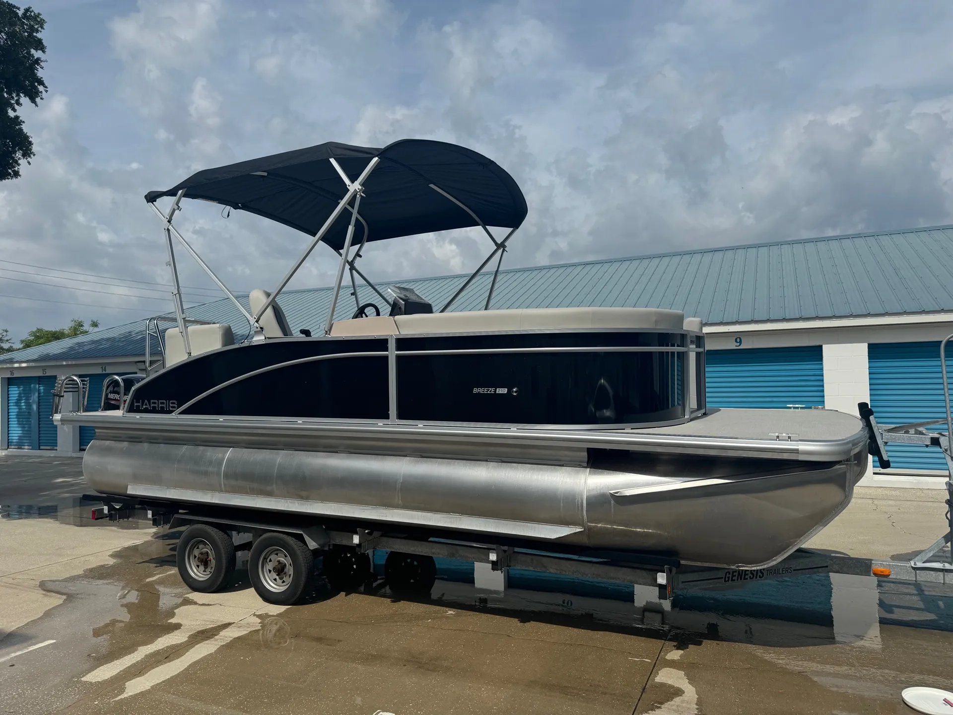 2024 Harris 'Toon w/ 150hp for Making Waves on the St. Augustine ICW!