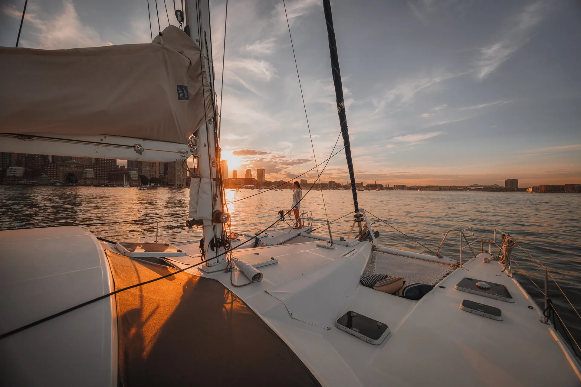 Private Luxury Catamaran Charter | 6 Guests | Boston Harbor