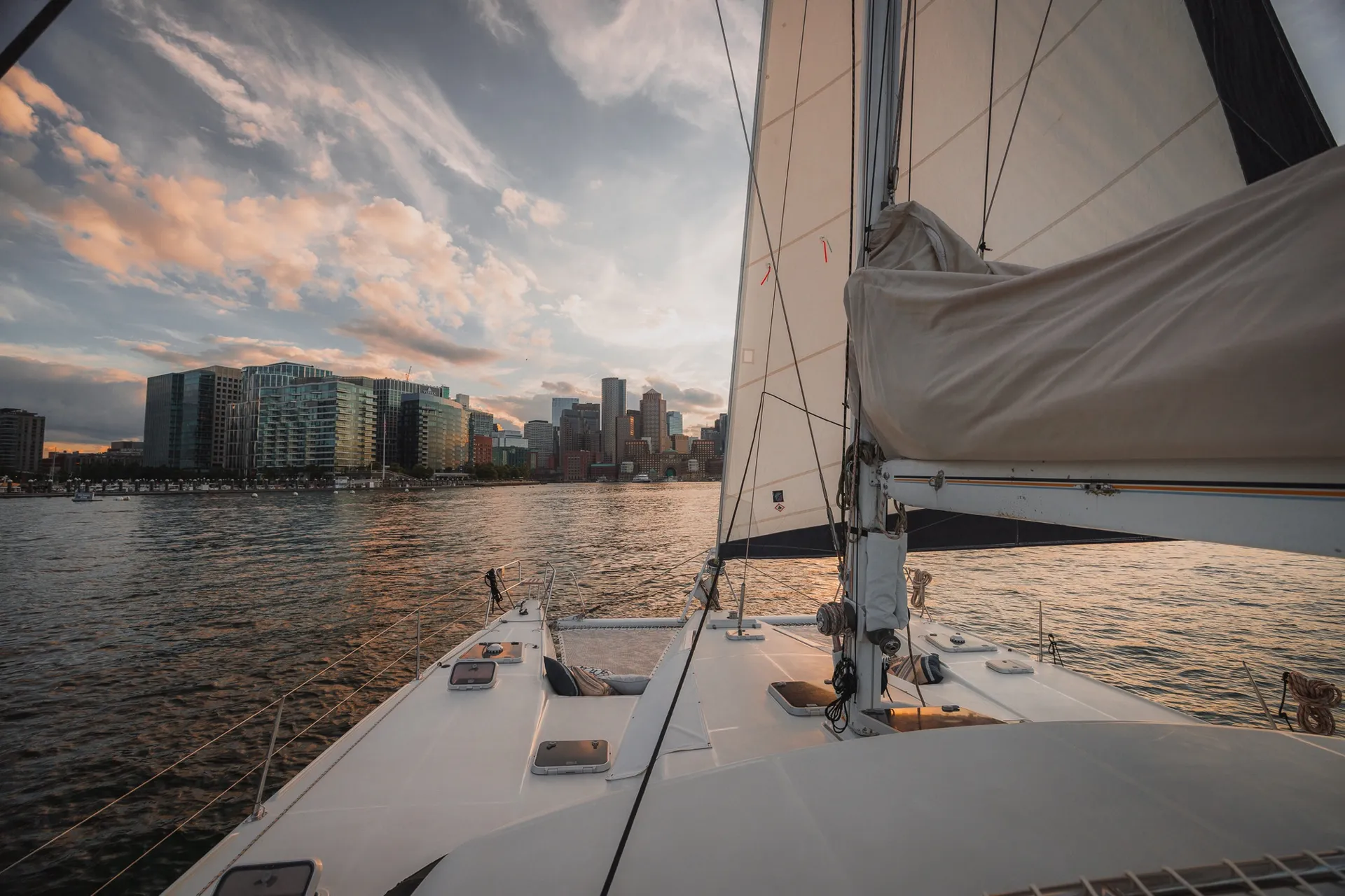Private Luxury Catamaran Charter | 6 Guests | Boston Harbor