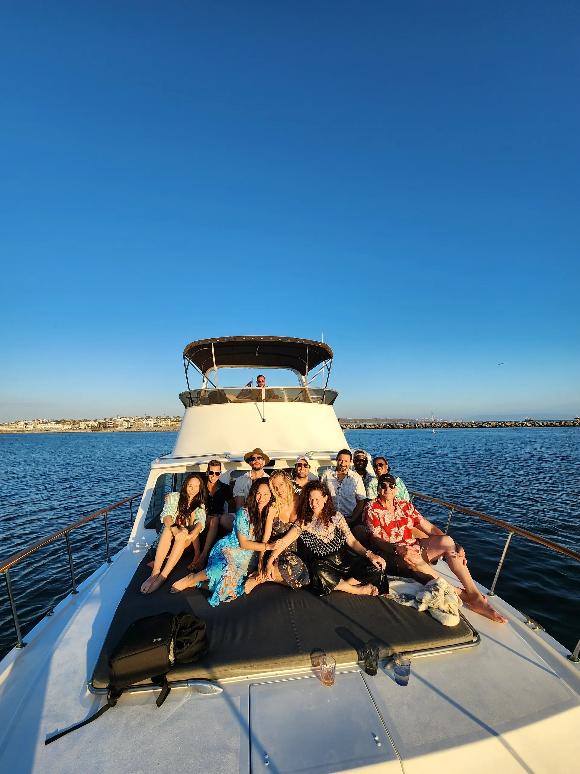 🌊 BEST VALUE ☀️ Huge Bow Cushion! Classic 50ft Motor Yacht ⚓️