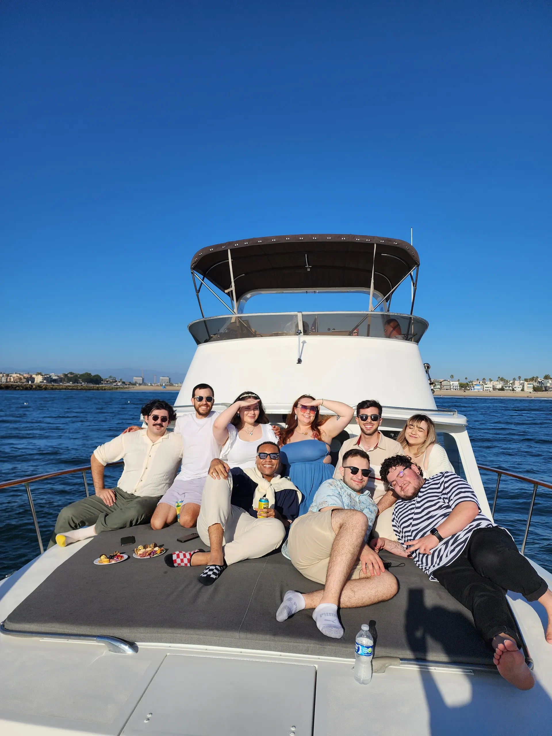 🌊 BEST VALUE ☀️ Huge Bow Cushion! Classic 50ft Motor Yacht ⚓️