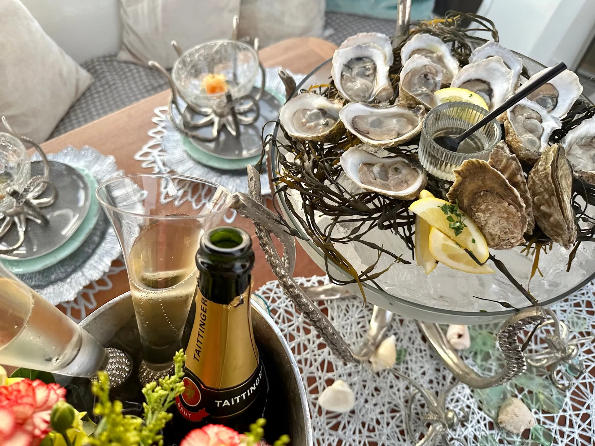 Oyster Tasting Cruise Prepared by Michelin awarded Chef Troy Knapp