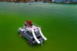 Double Decker Party Boat With 2 Slides 