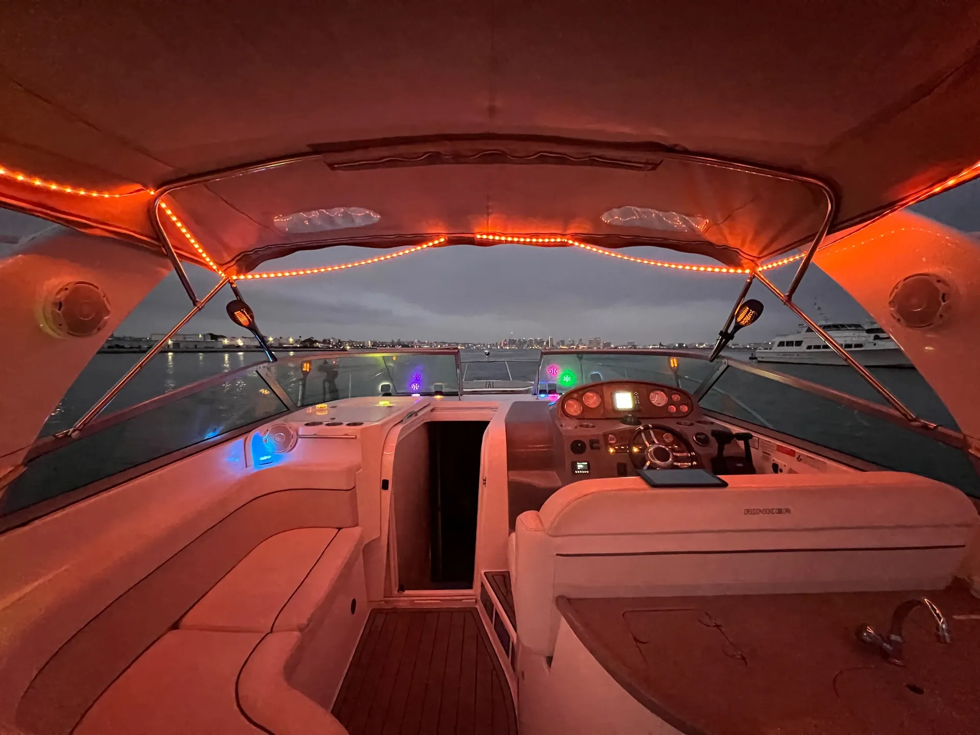 45' luxury cruiser for hire with licensed captain up to 12 guests!