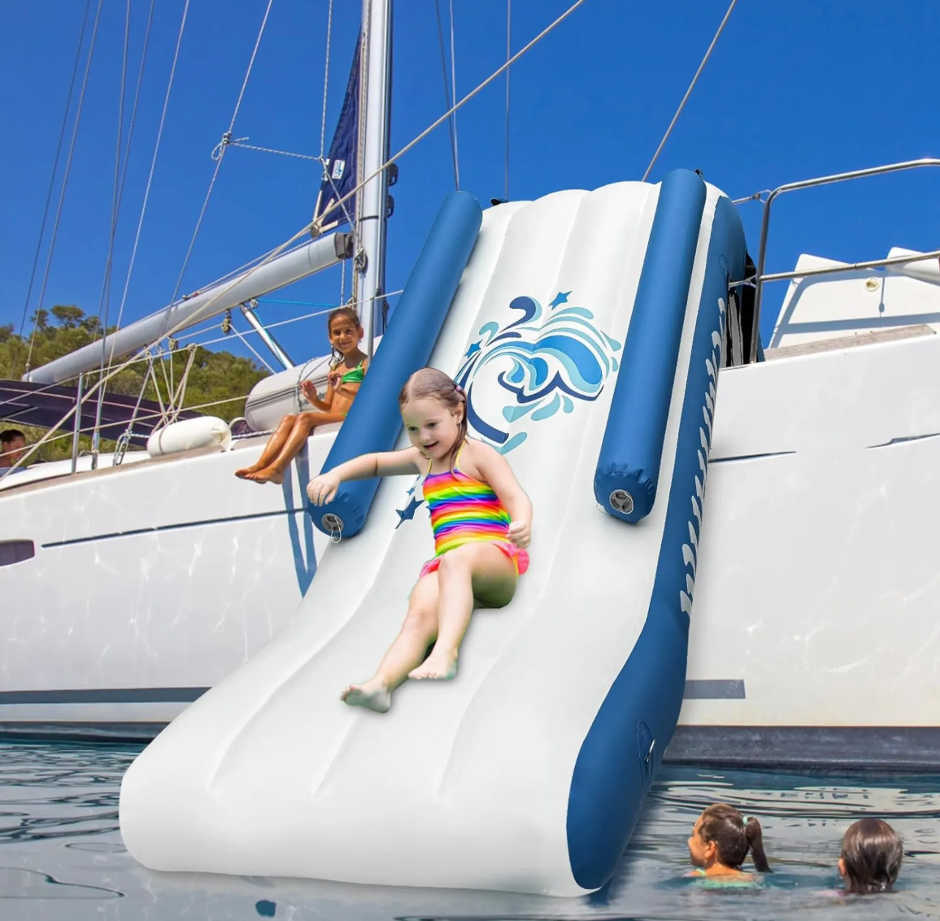 22' Blue Blessings Pontoon with grill. 